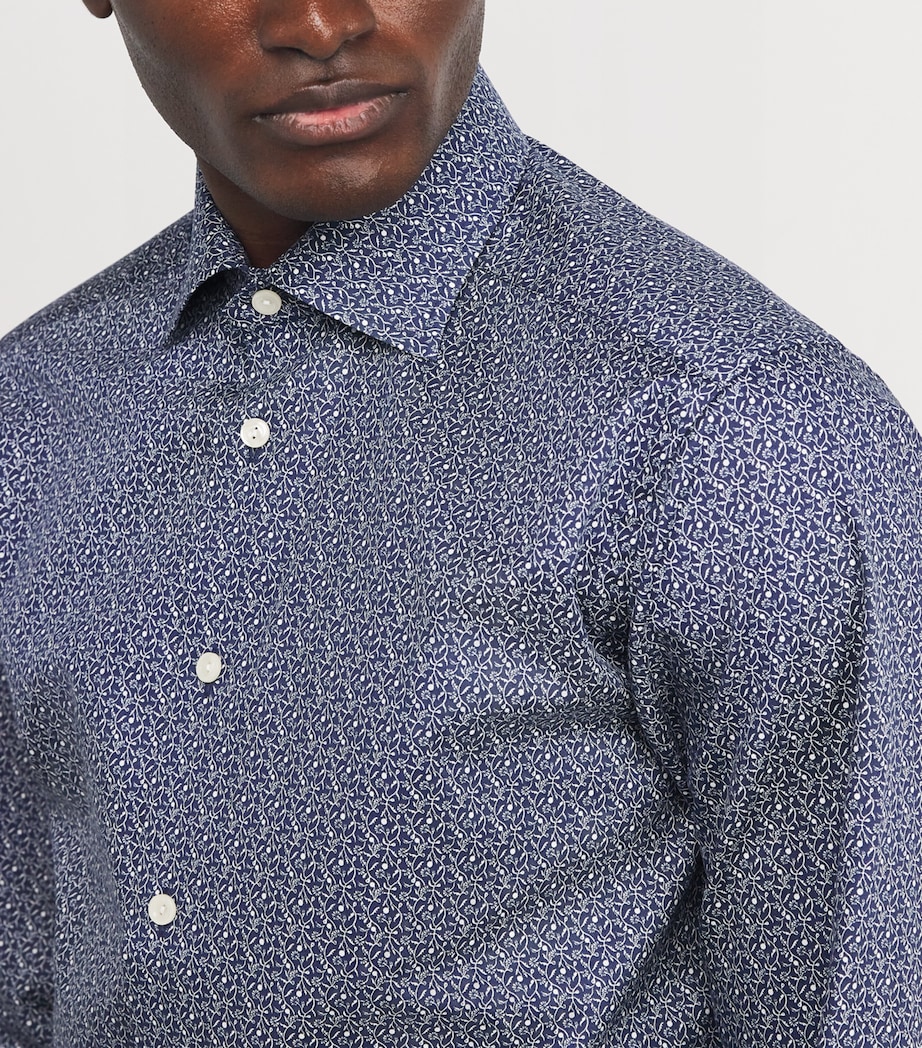 Signature Twill Floral Slim Shirt DARK BLUE Image 6