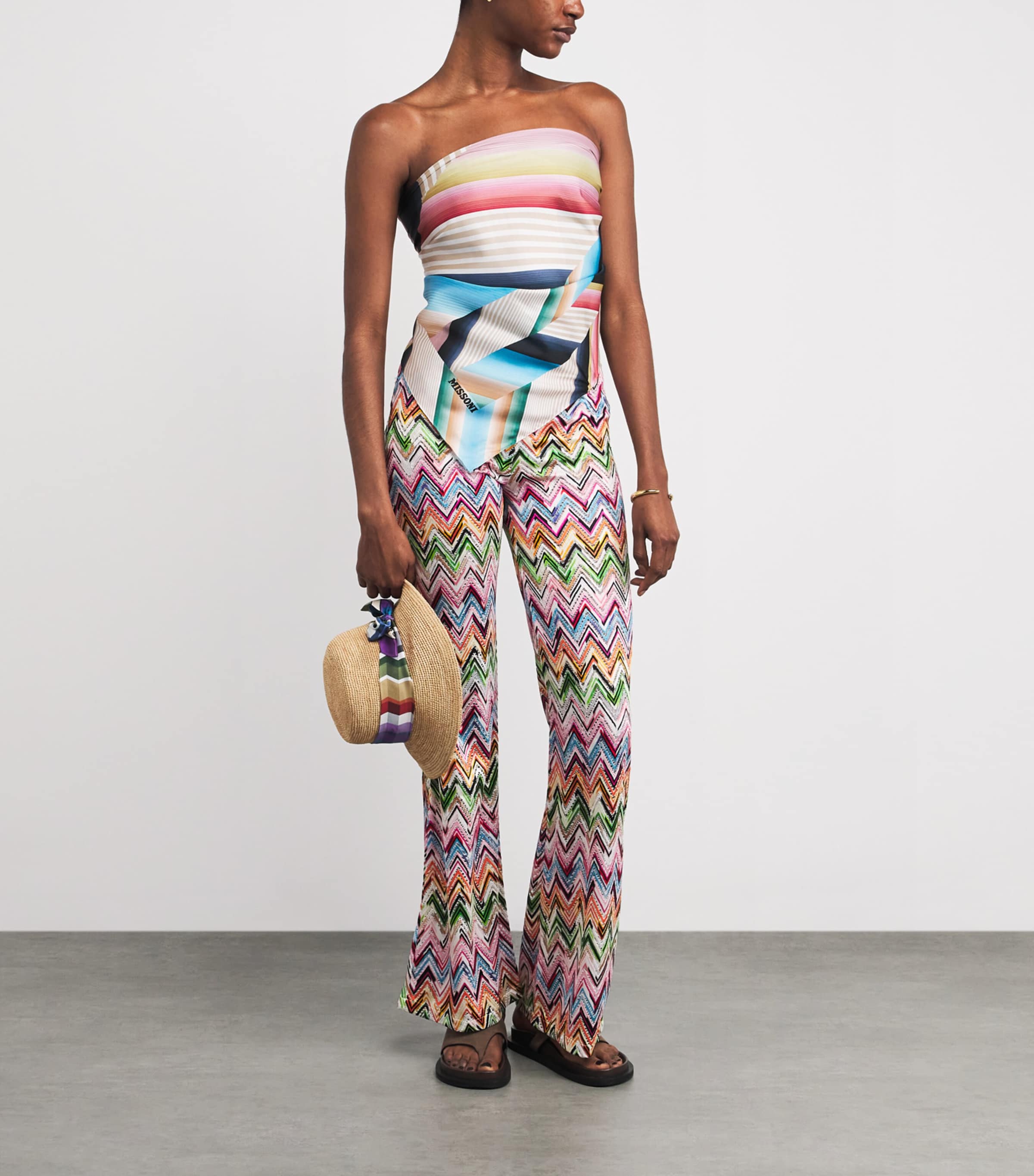 Zigzag Scarf Bandeau Top 0001 Image 2