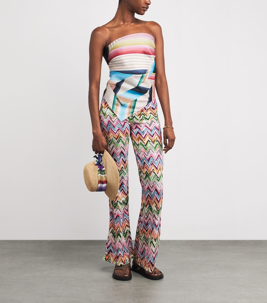 Zigzag Scarf Bandeau Top 0001 Image 2