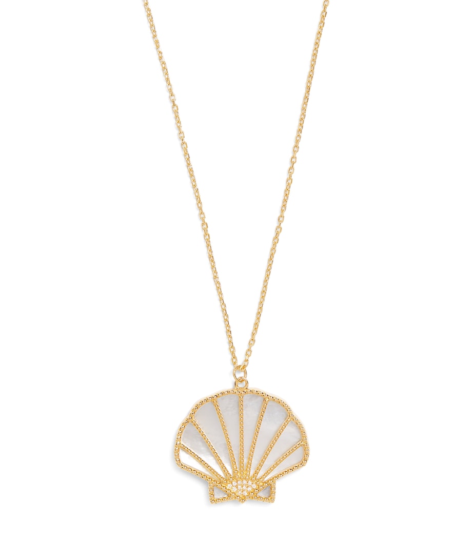 Yellow Gold, Diamond and Mother-of-Pearl Shell N*93 Necklace YELLOW GOLD Image 1
