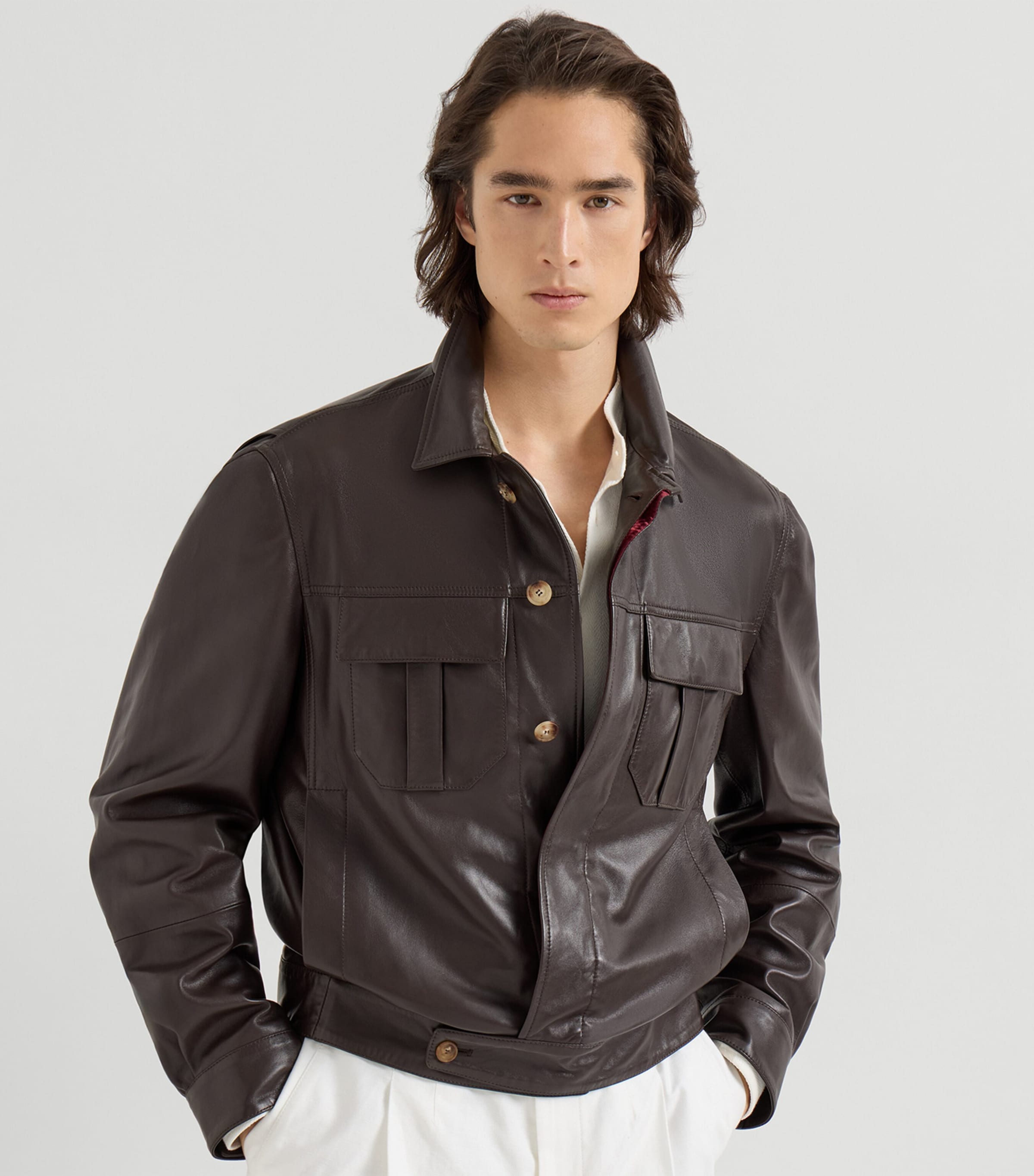 Nappa Leather Jacket CQV27 Image 2