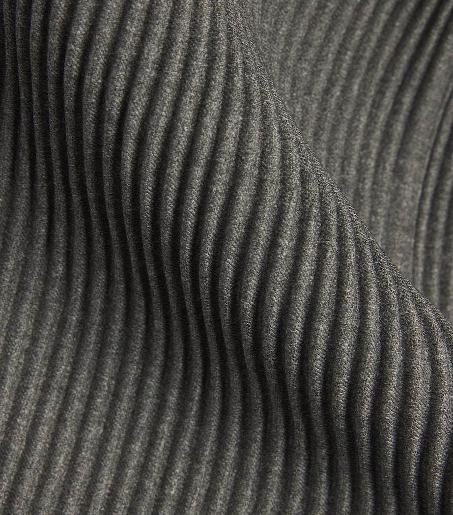 Wool-Effect Pleated Blazer 12-GRAY Image 5