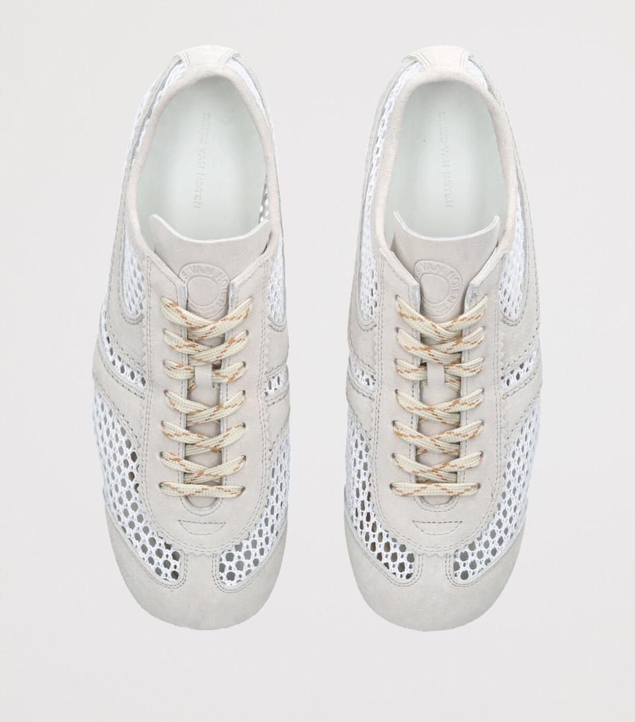 Suede Low-Top Sneakers WHITE/COMB Image 4