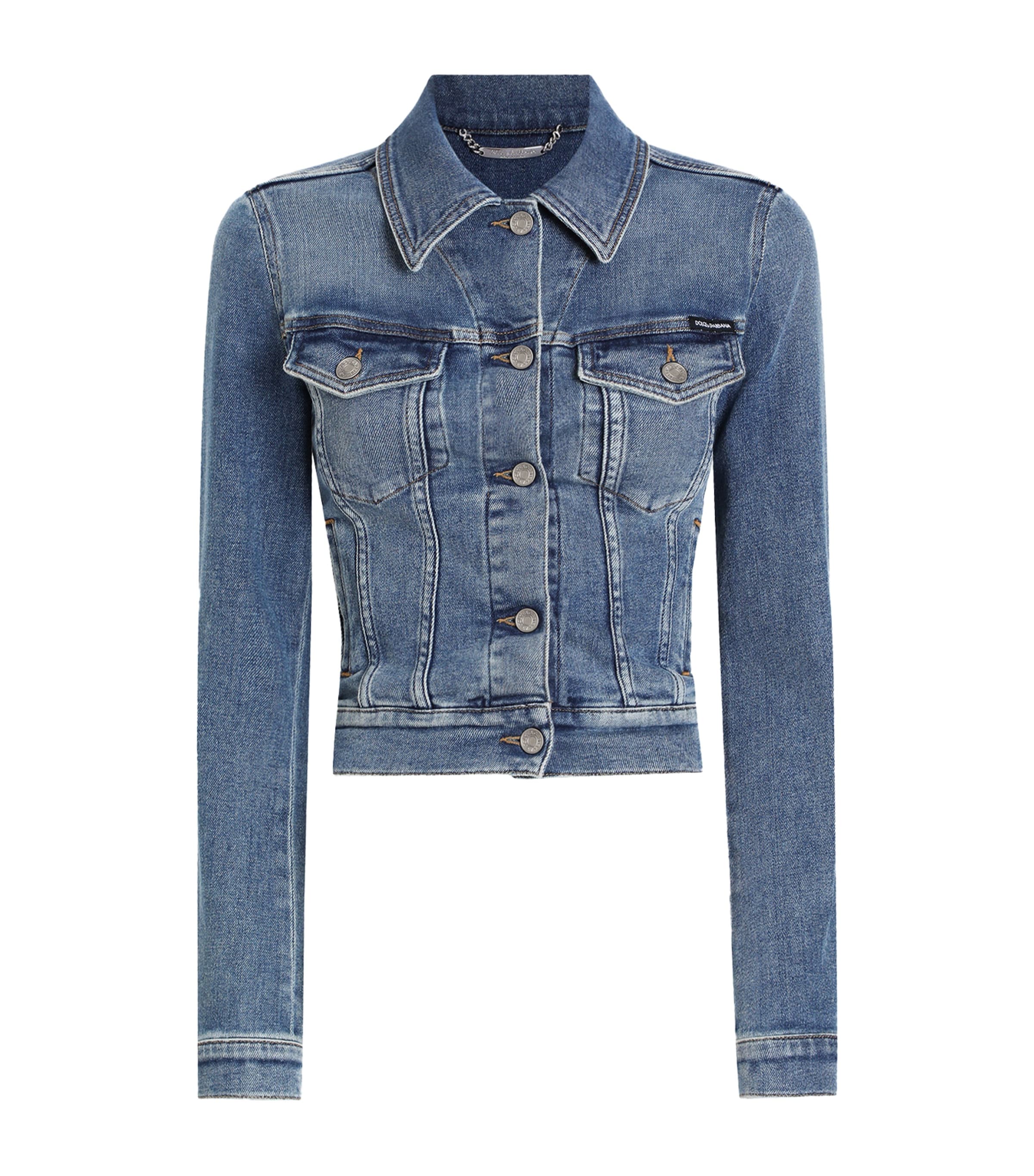 DOLCE & GABBANA CROPPED DENIM JACKET