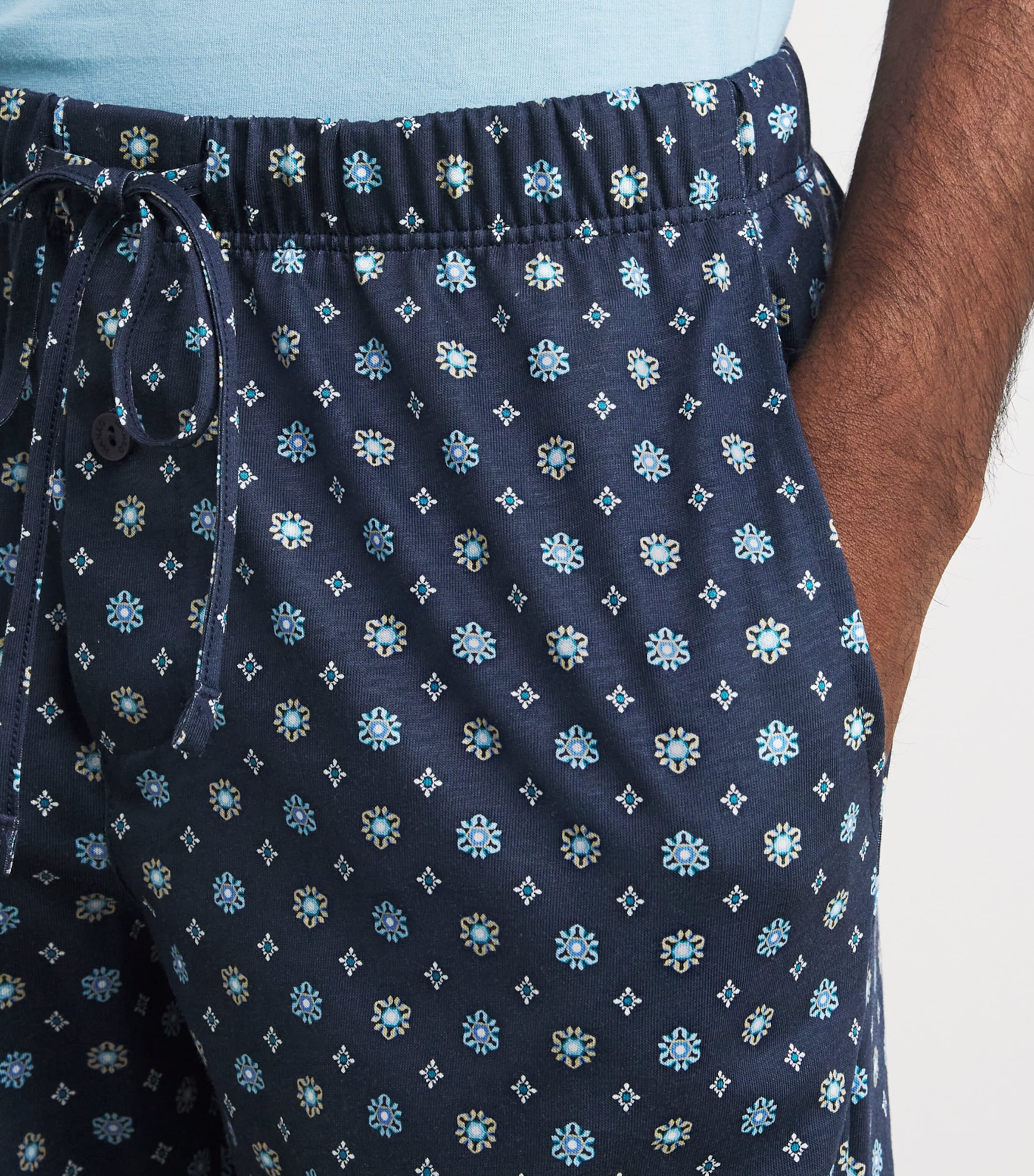 Cotton Night & Day Lounge Trousers 3003 REGATT TIE PRNT Image 7