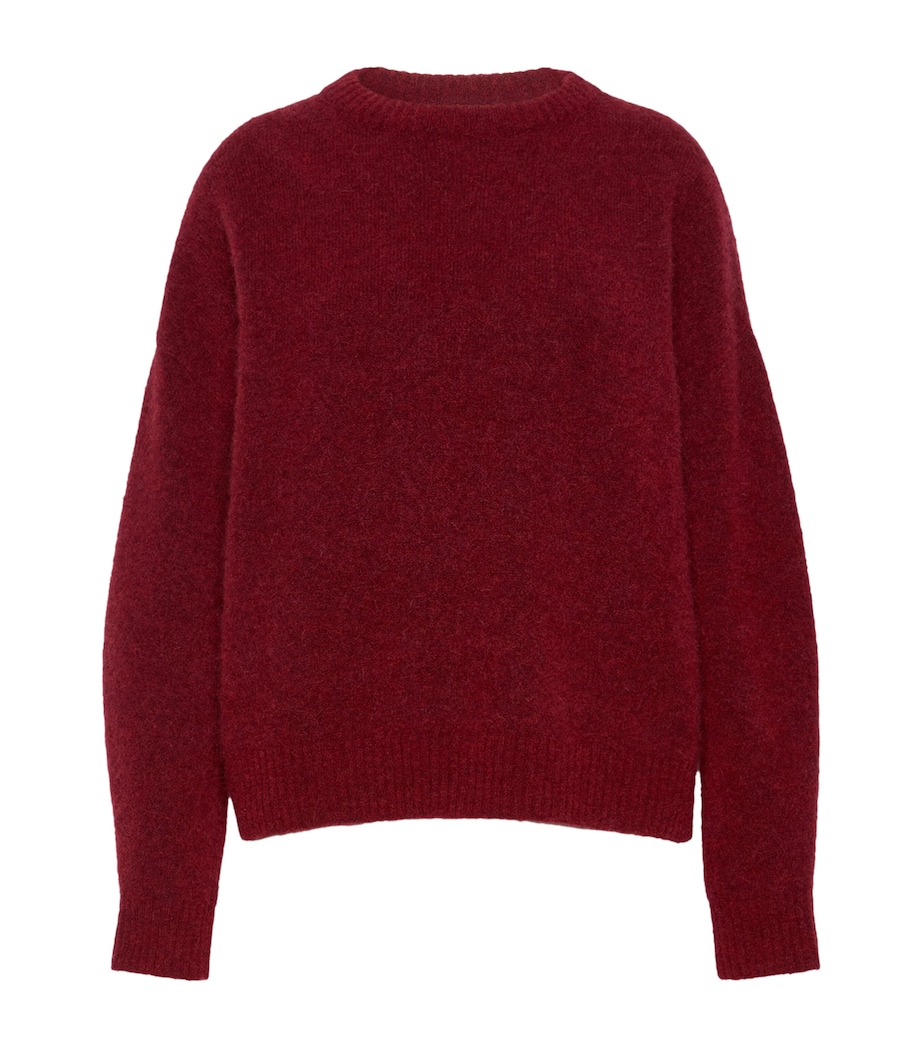 Weekend Max Mara Womens Wool-Blend Sweater Bordeaux Image 1