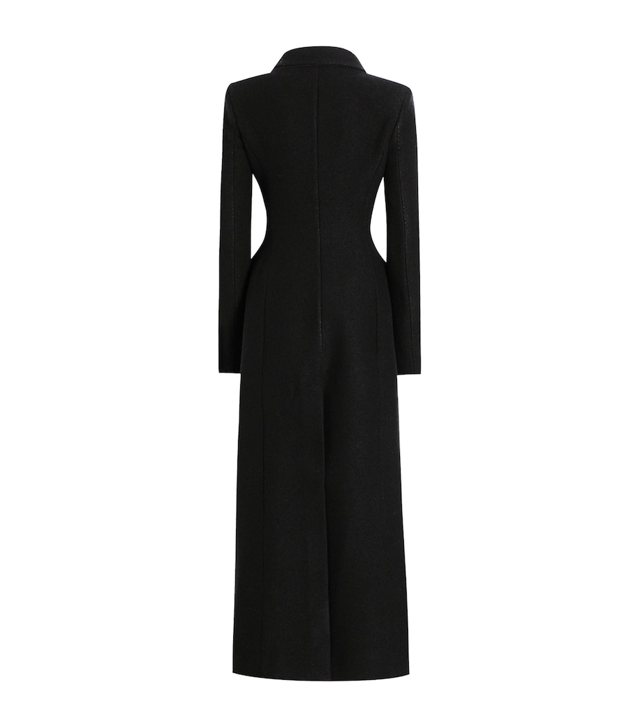 Virgin Wool Coat N0000-BLACK Image 6