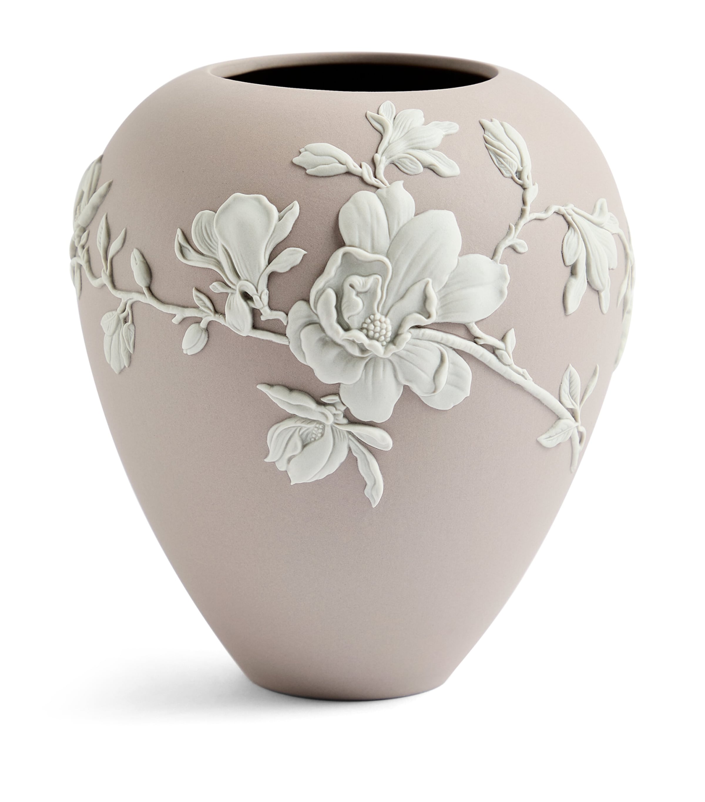Wedgwood Magnolia Blossom Vase In Brown