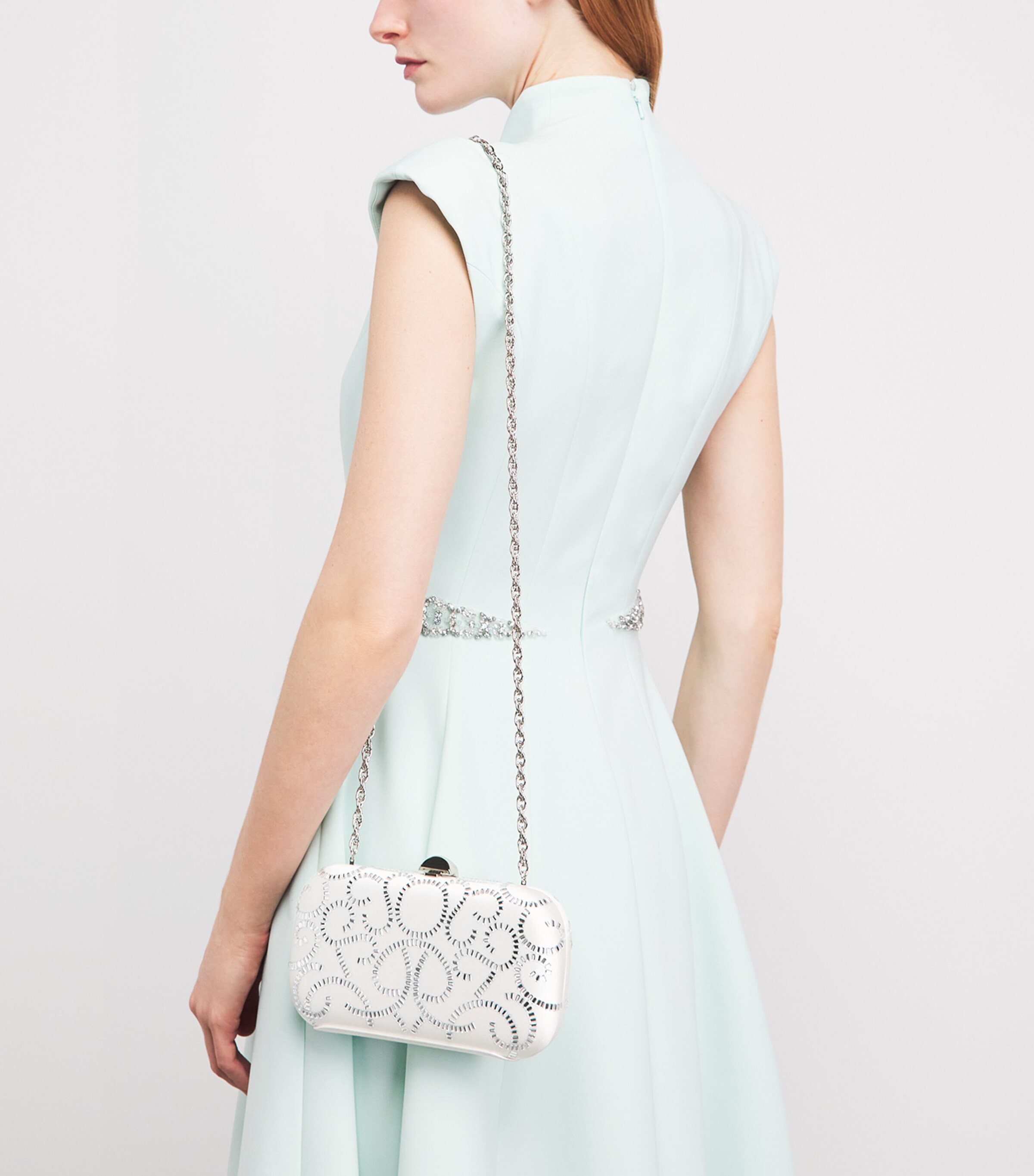 Rodo Gold Satin Embellished Clutch Bag | Harrods AU