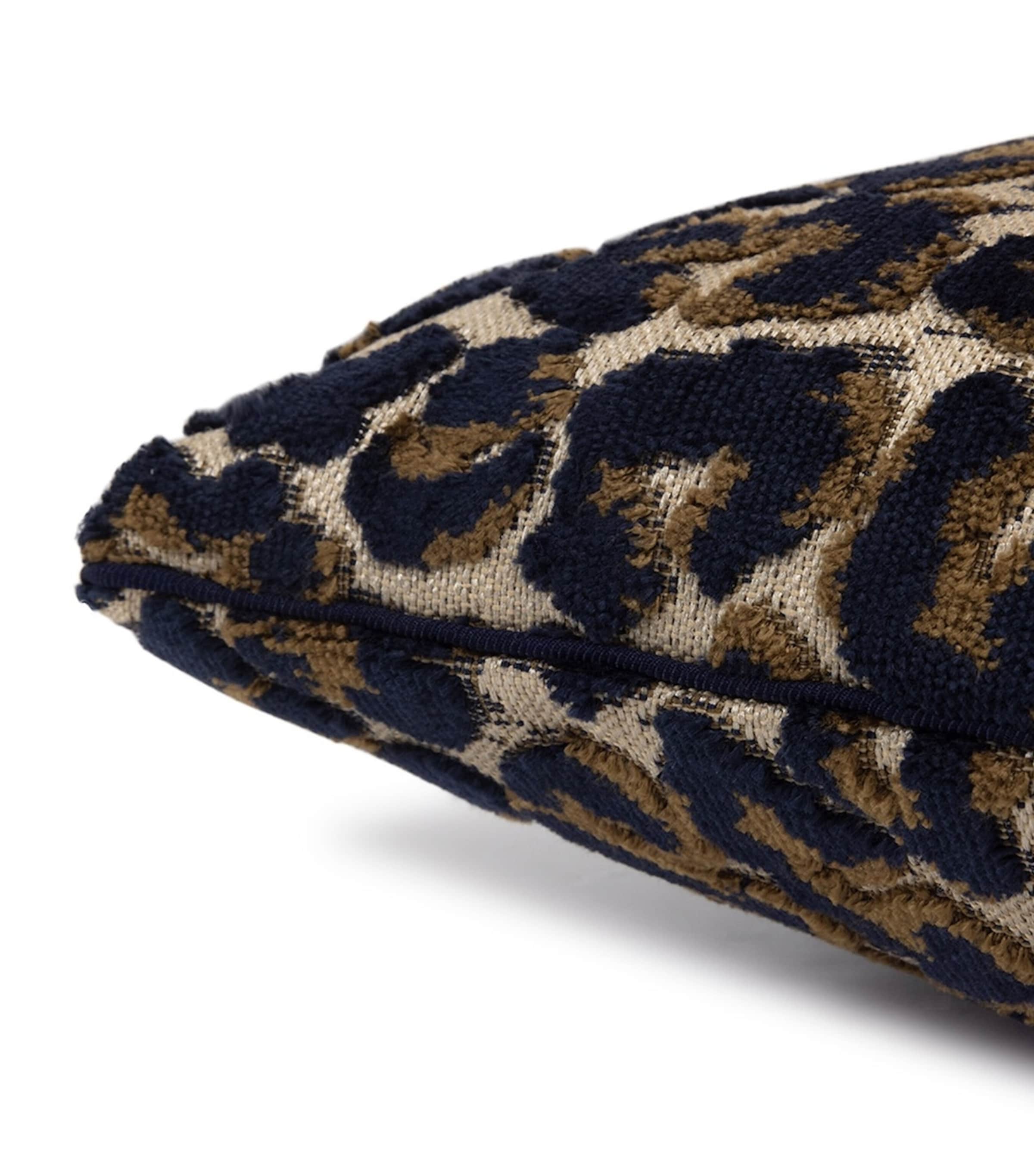 Yves Delorme Leopard Jacquard Cushion Cover In Multi