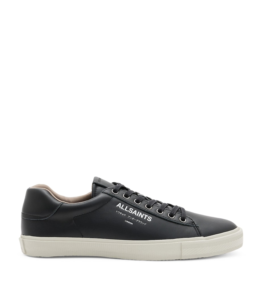 Leather Underground Low-Top Sneakers BLACK Image 1