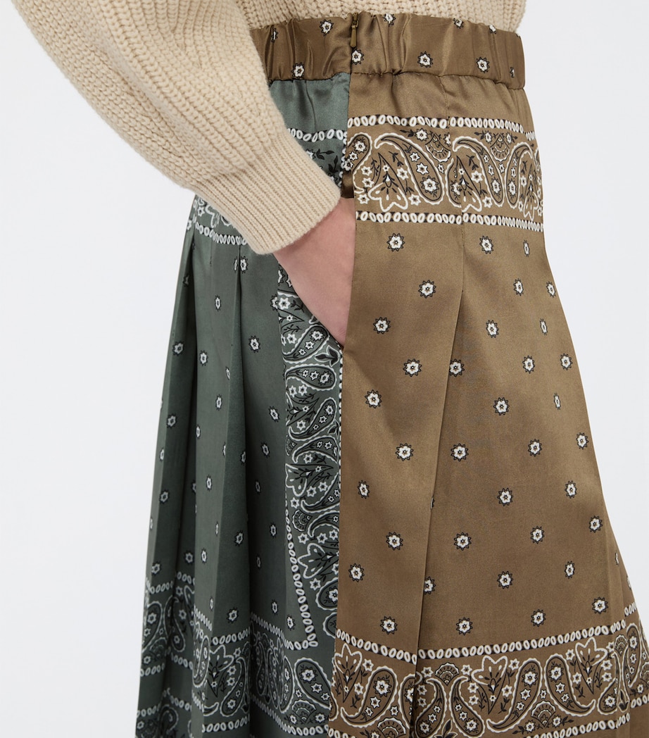 Weekend Max Mara Womens Asymmetric Pleated Midi Skirt Tobacco Image 5
