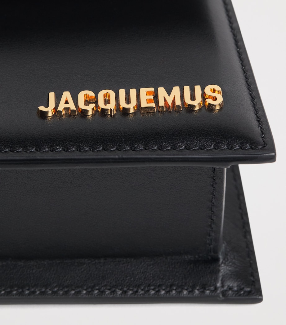 Jacquemus Leather Le Grand Bambino Top-Handle Bag Black Image 6