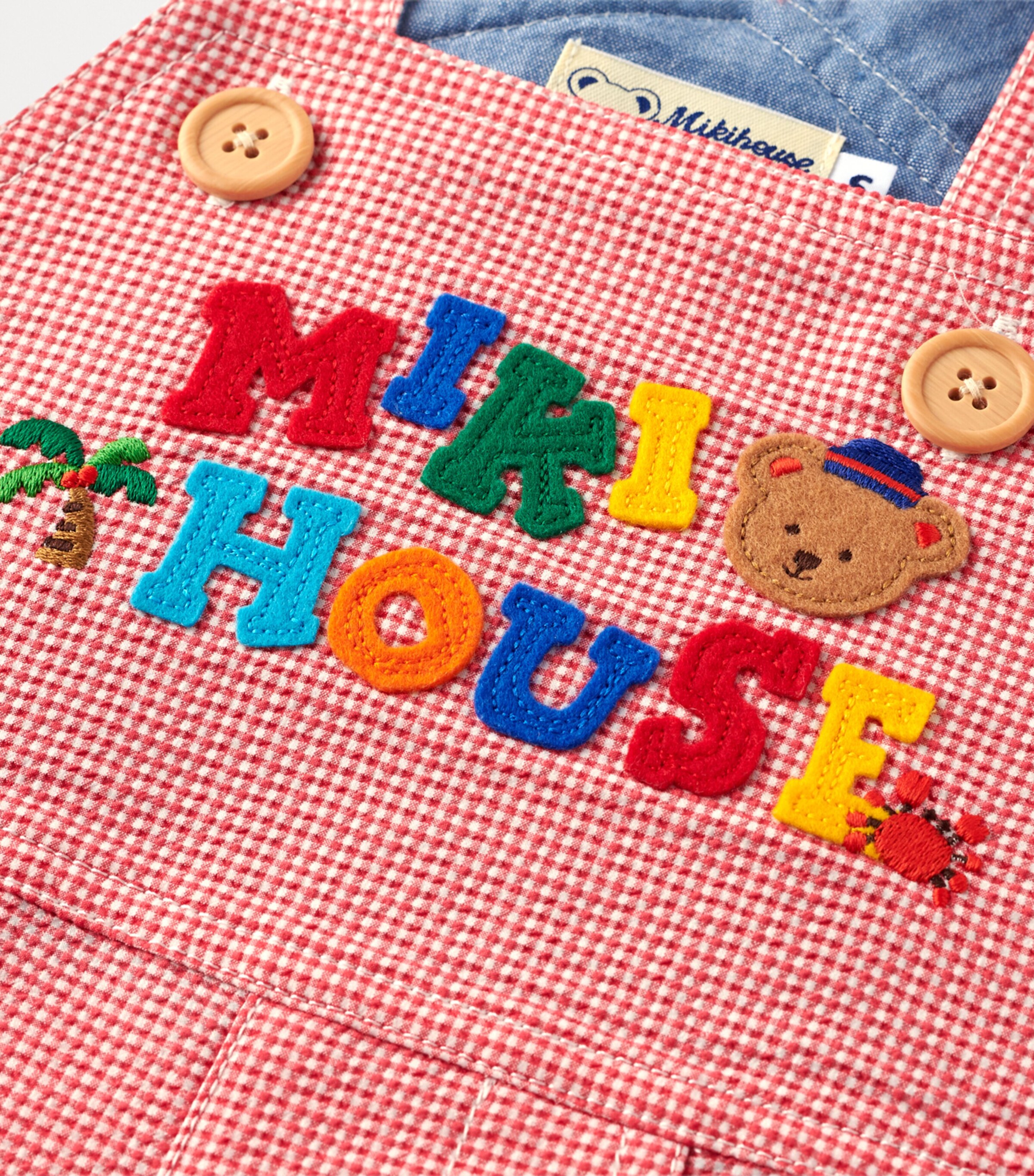 Cotton Classic Bear Dungarees (6-24 Months) 2 Image 7