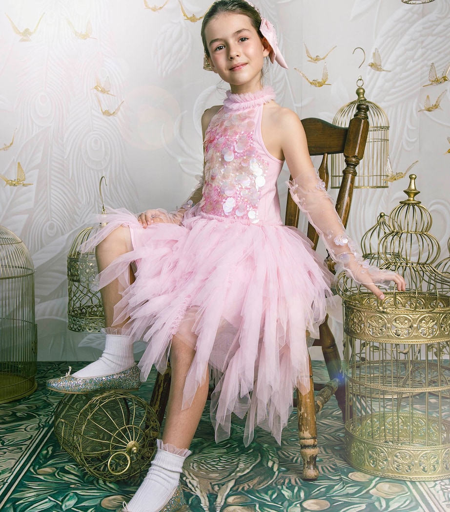 Tutu Du Monde Tulle Embellished Sunset Bliss Dress (2-11 Years) Candy Floss Image 2