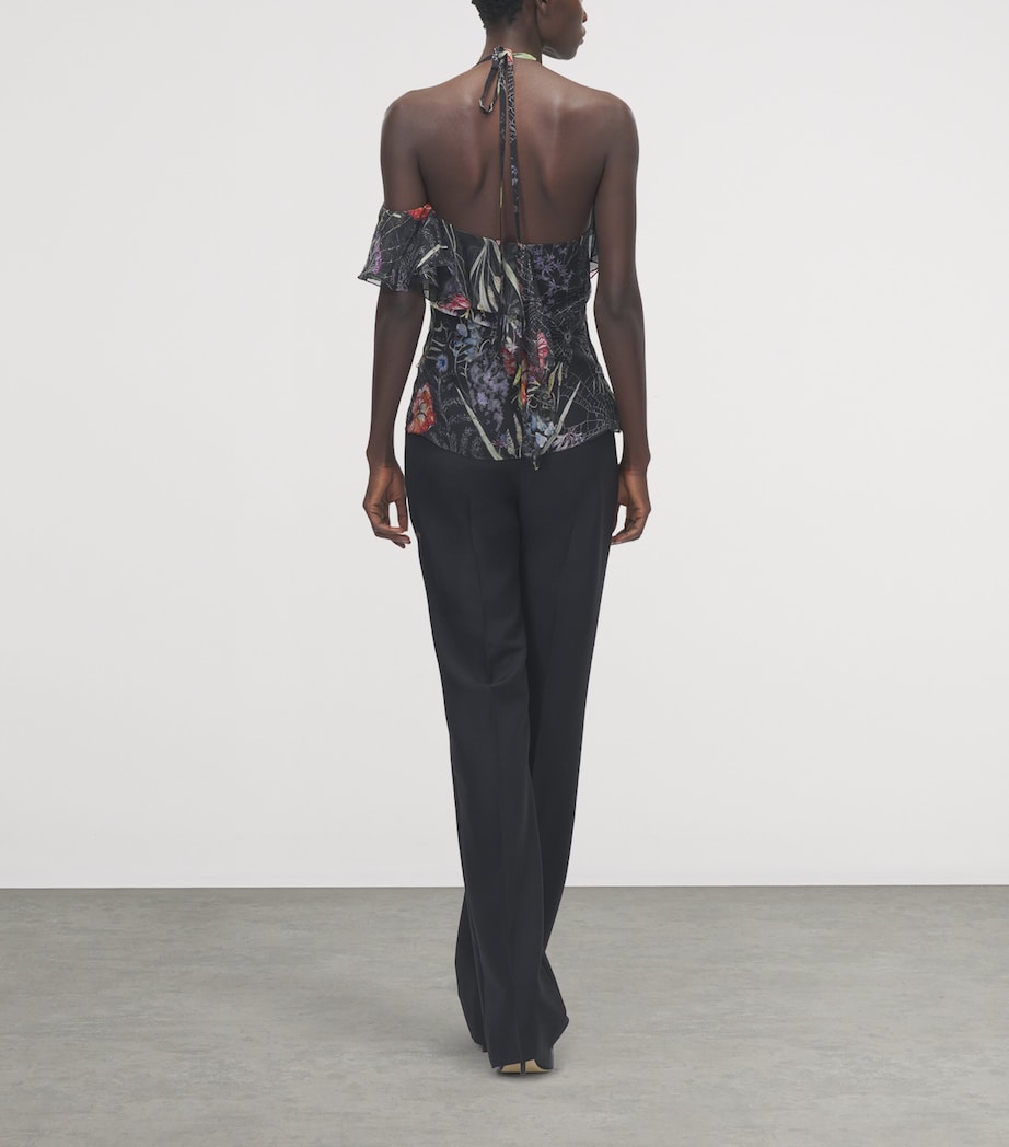 Silk Floral One-Shoulder Top 1000 Image 6