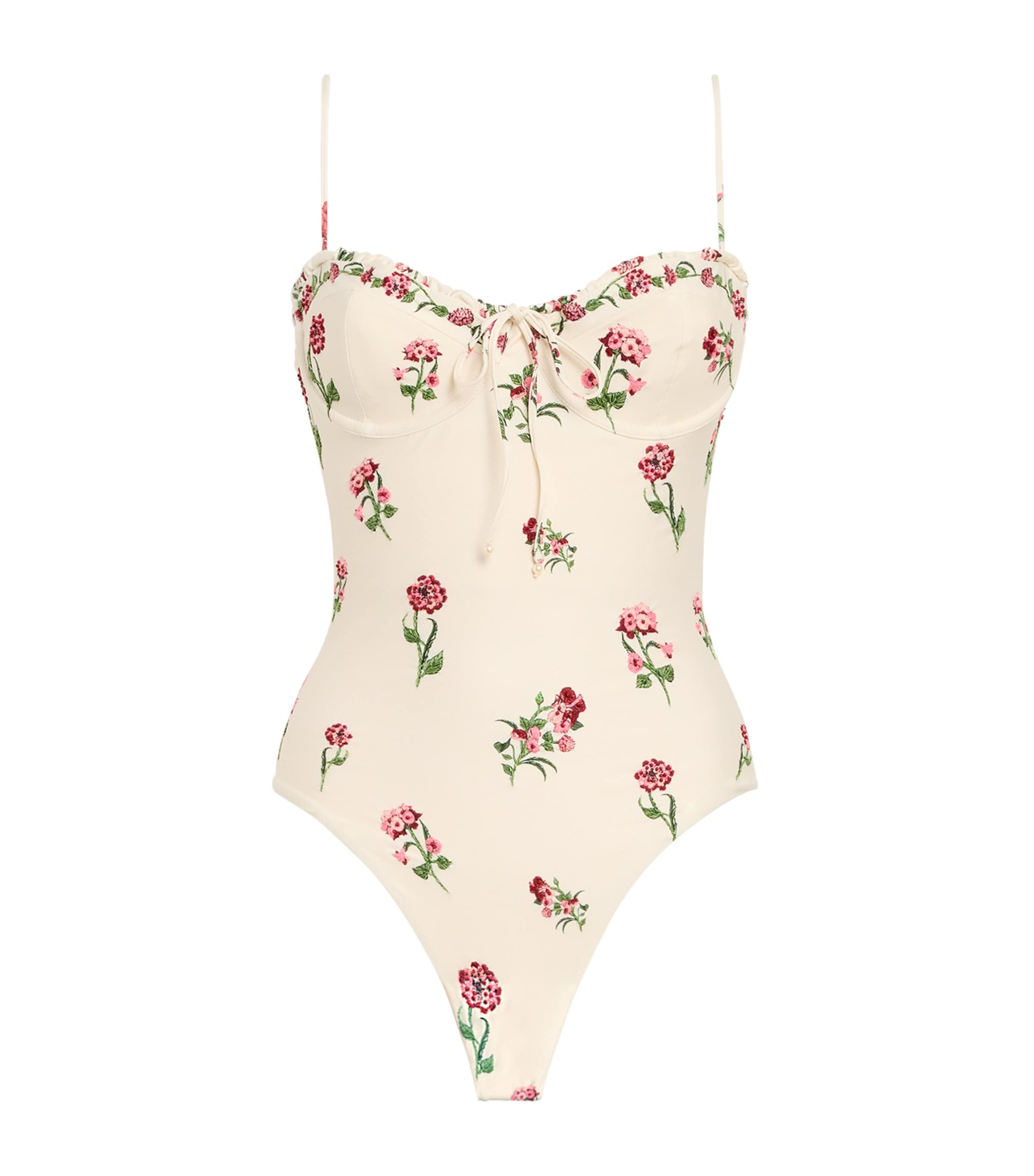 Agua By Agua Bendita Ebano Quebrada Swimsuit In White