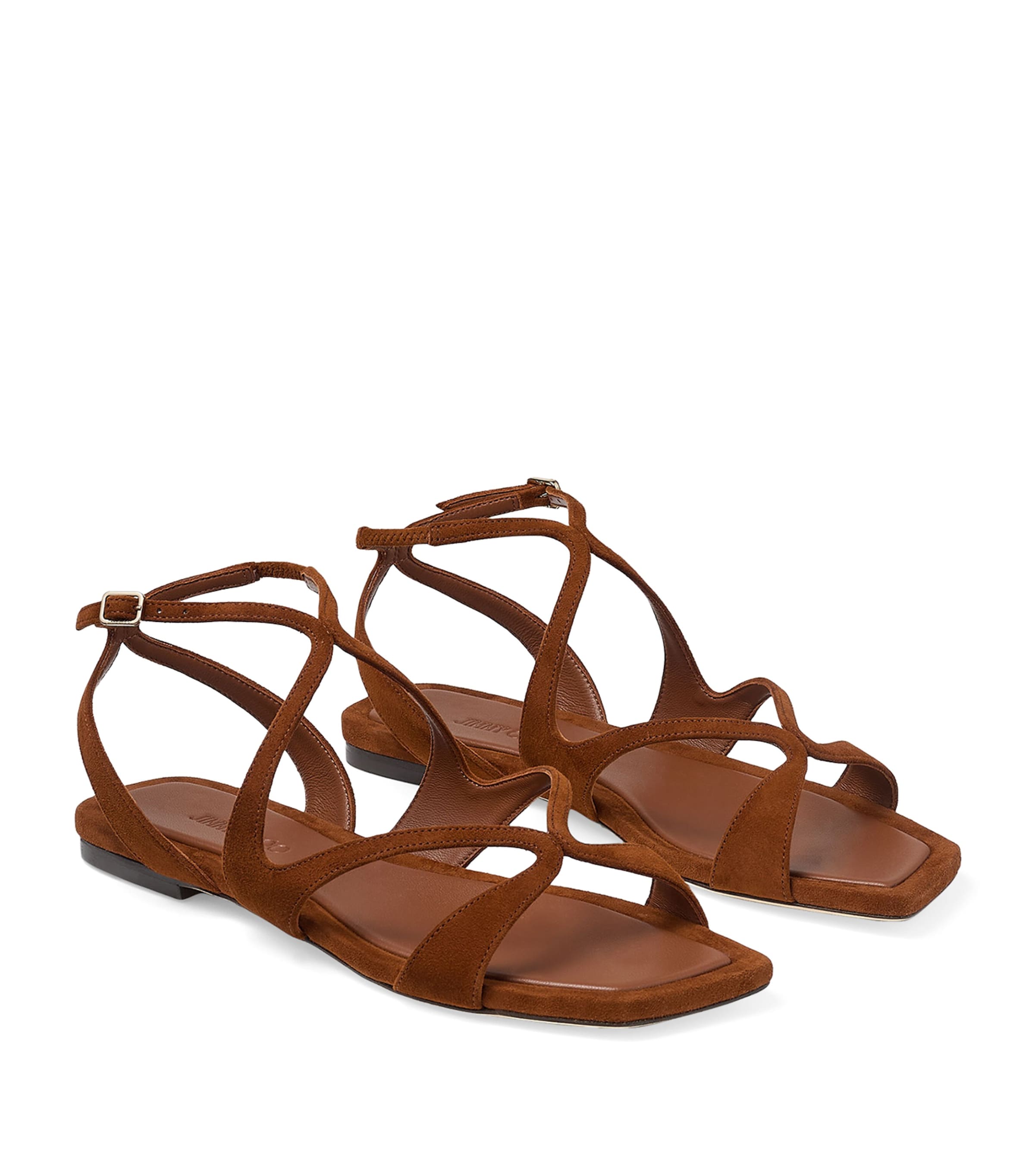 Jimmy Choo Ayla Suede Sandals Tan Image 3
