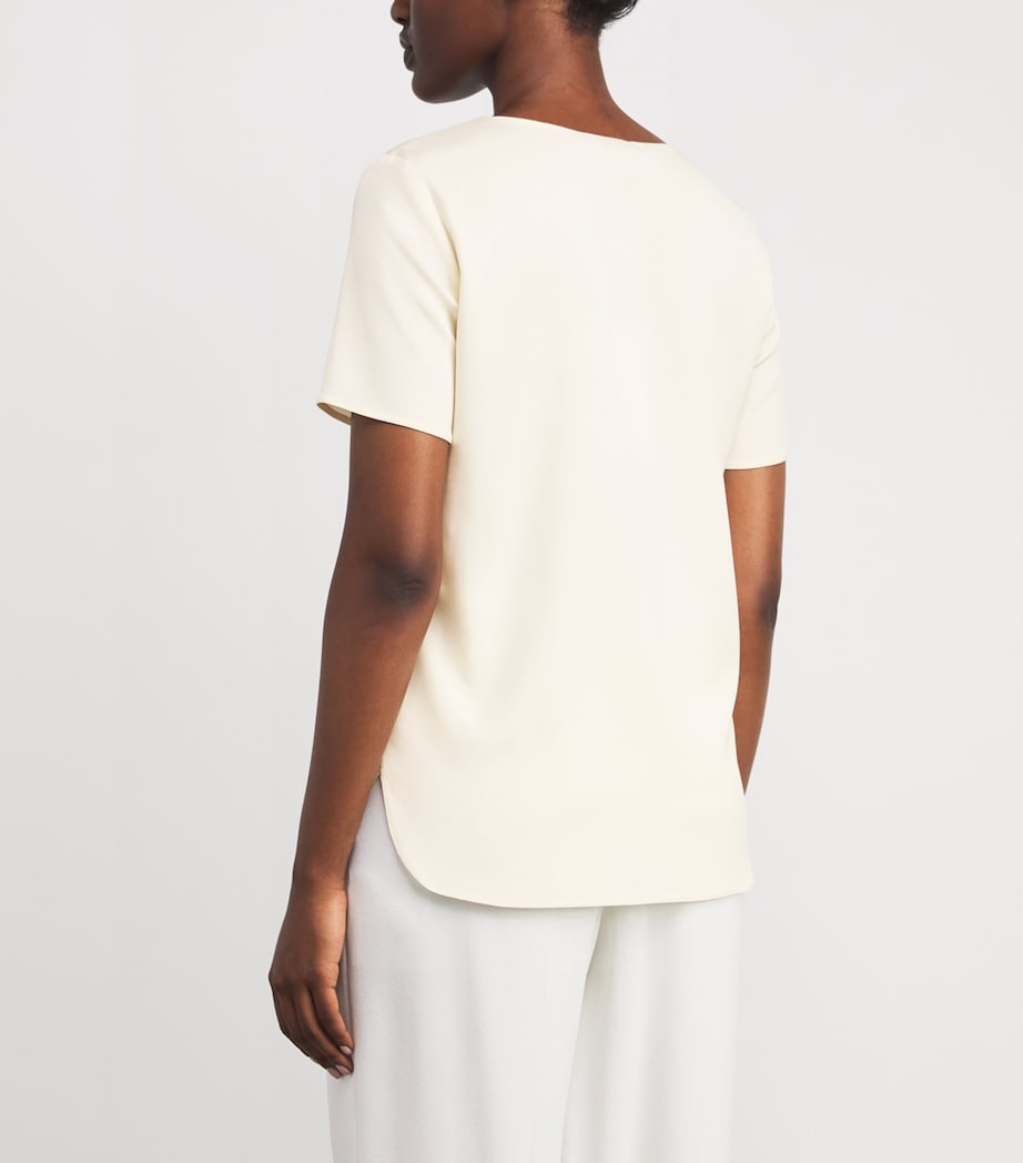 Stretch-Silk T-Shirt IVORY Image 4