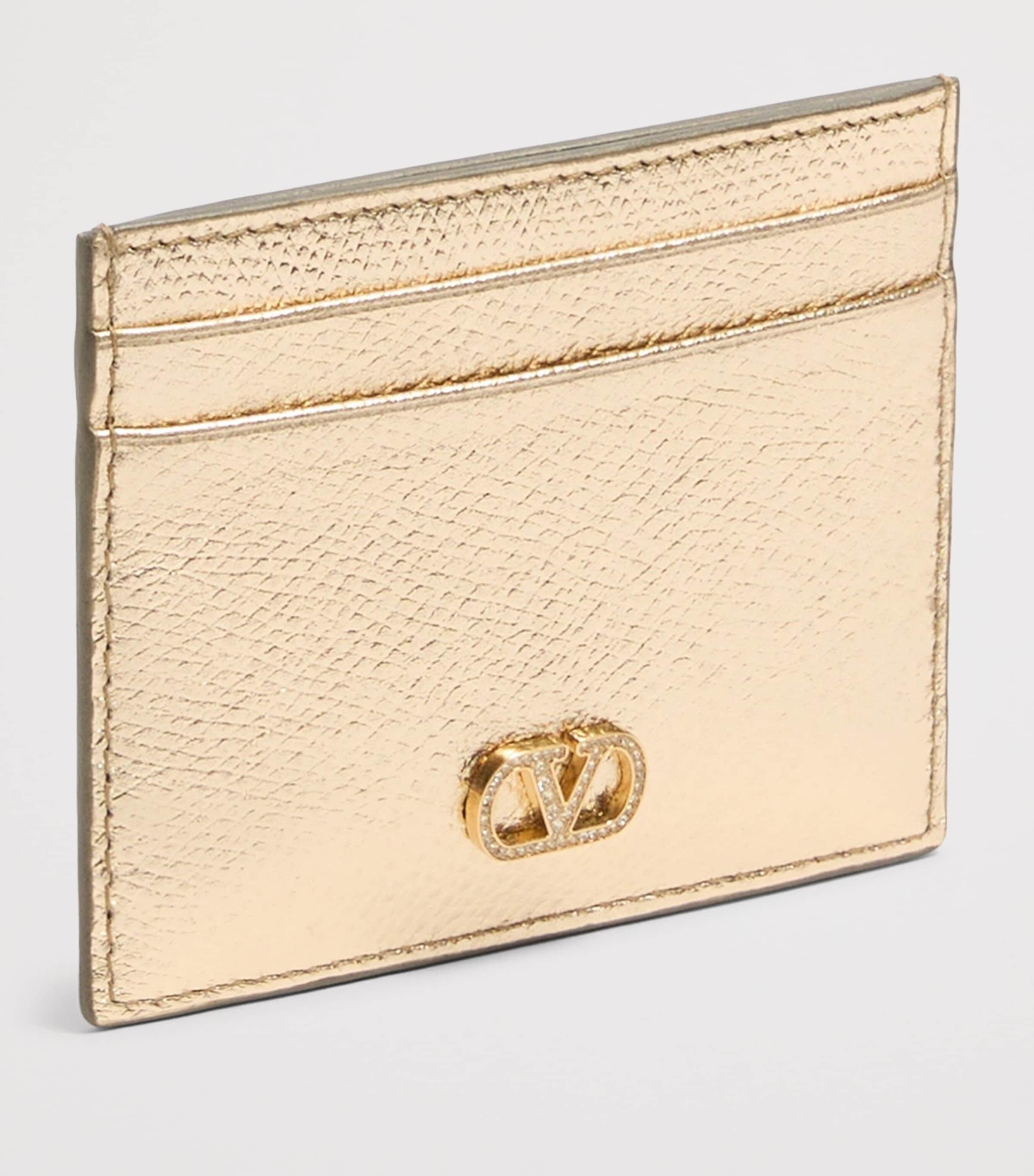 Valentino Garavani Leather VLogo Signature Card Holder Image 2