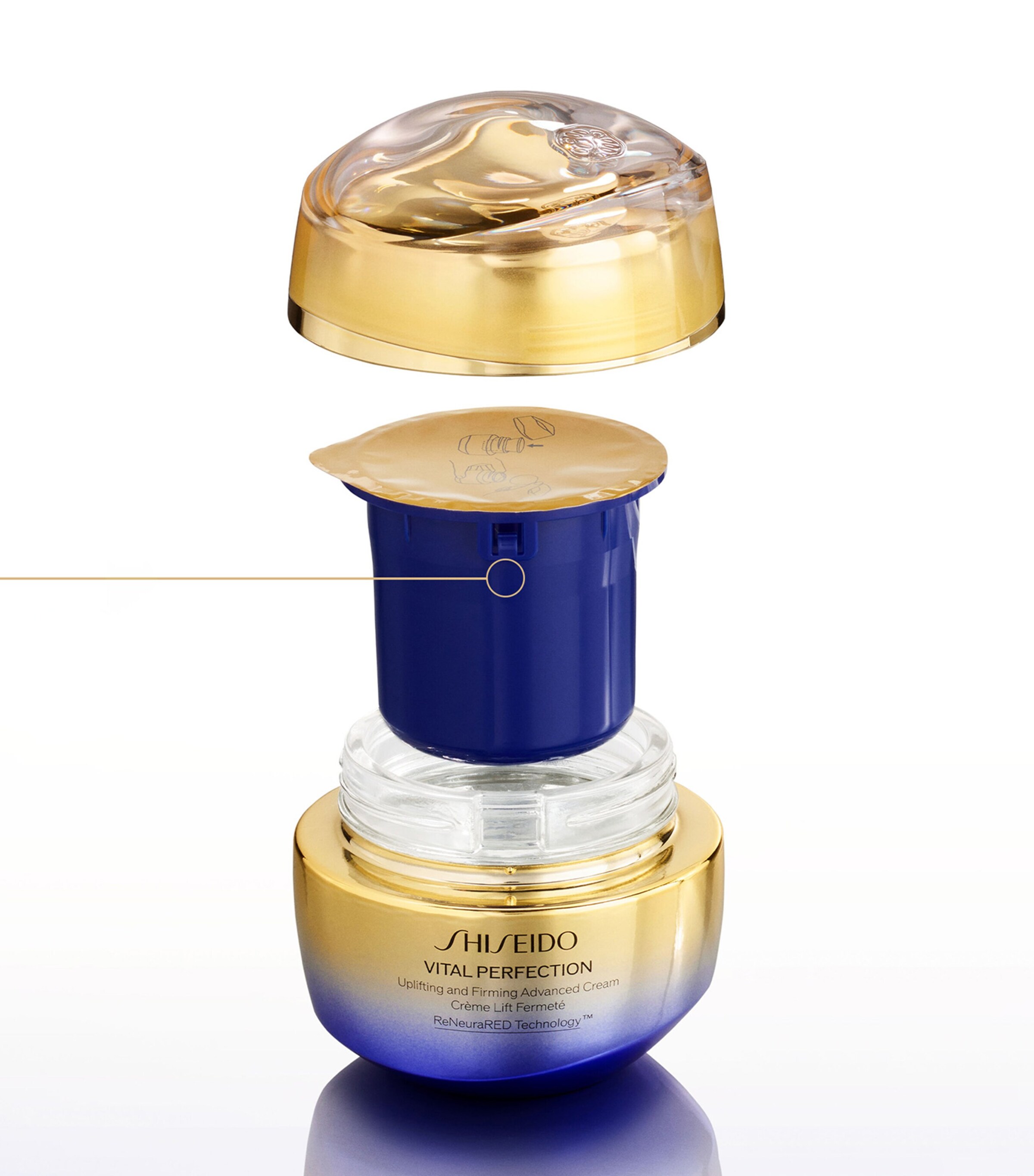 Vital Perfection Uplifting and Firming Advanced Cream Enriched (50ml) – Refill NO COLOUR Image 5