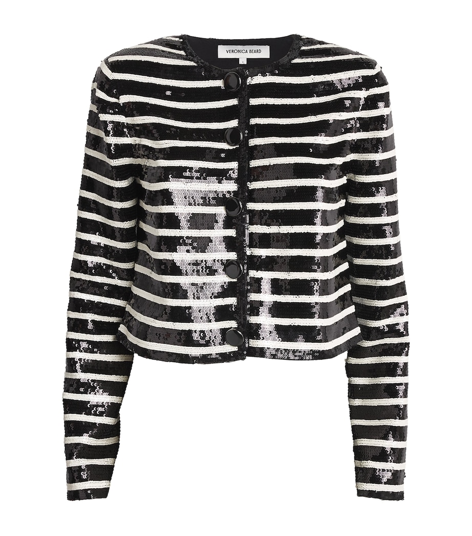 Sequinned Mickey Jacket BLACK/OFF-WHITE Image 1