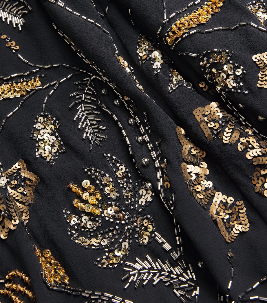 Embellished Medina Maxi Skirt B0002 BLACK Image 5