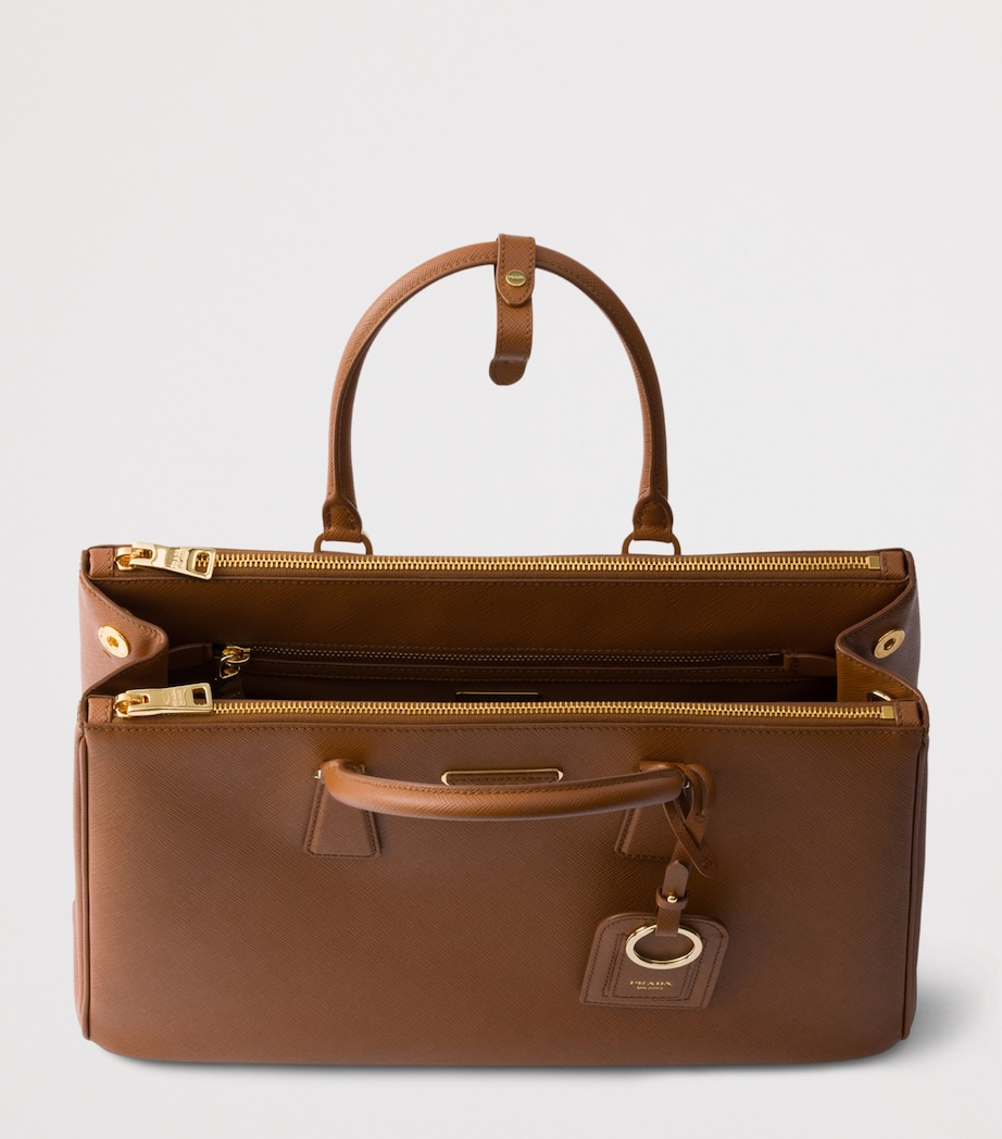 Prada Large Saffiano Leather Galleria Top-Handle Bag Brown Image 4