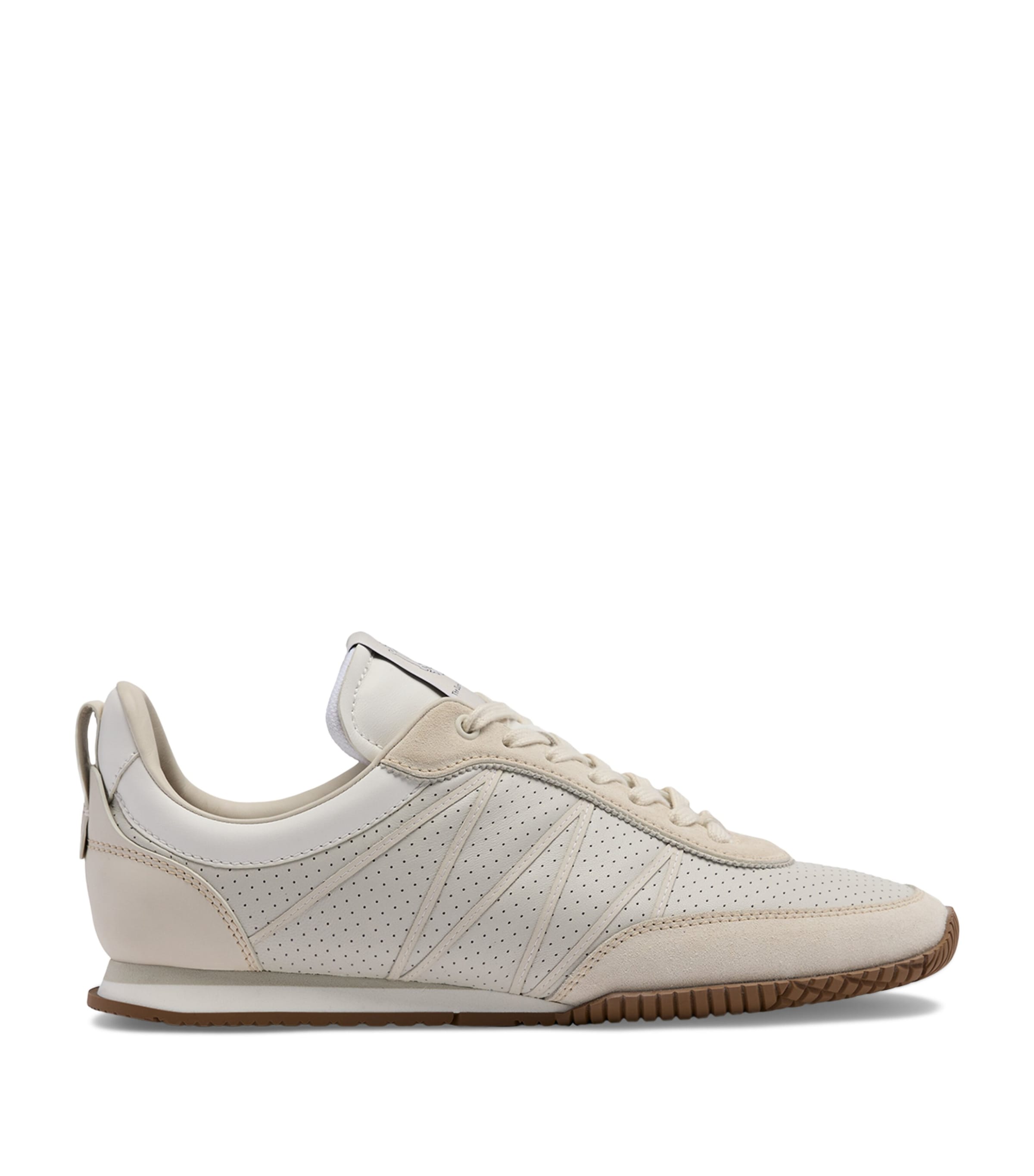 Dunhill Leather The Dunhillian Runner Sneakers White Image 1