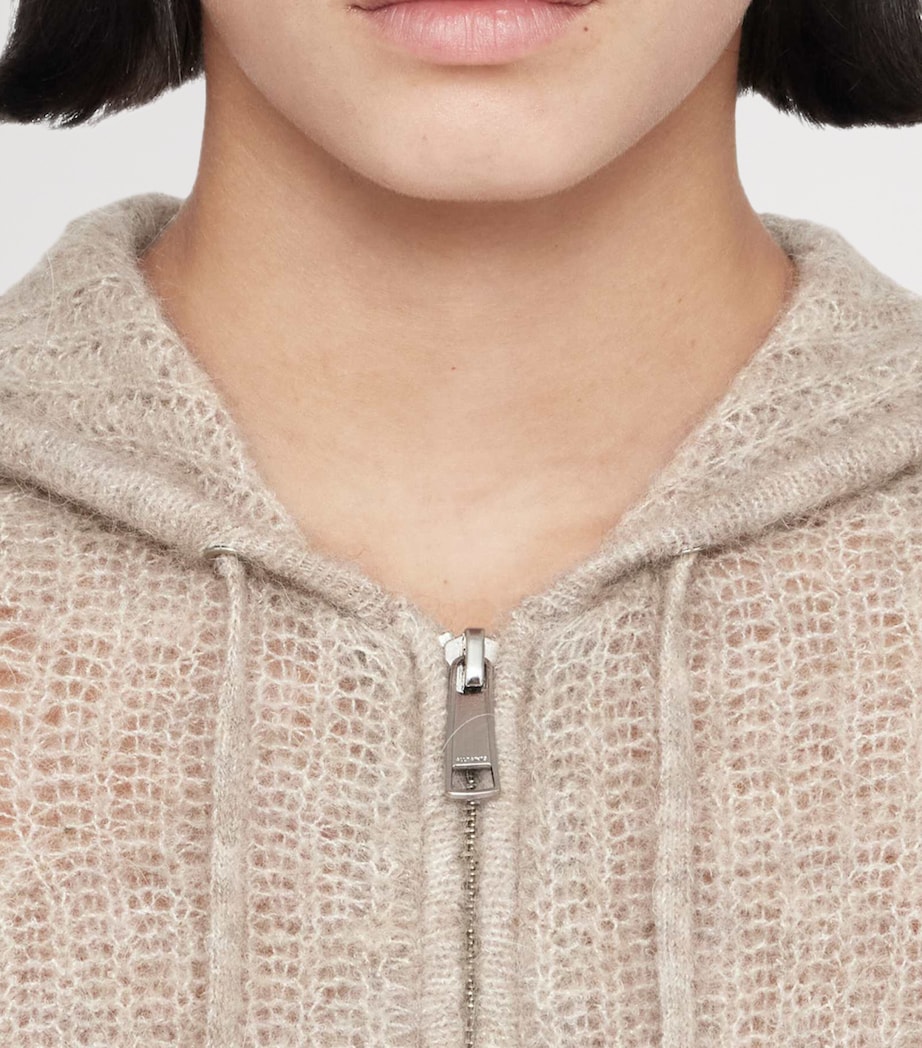 AllSaints Womens Mabel Hoodie Pebble Grey Image 5