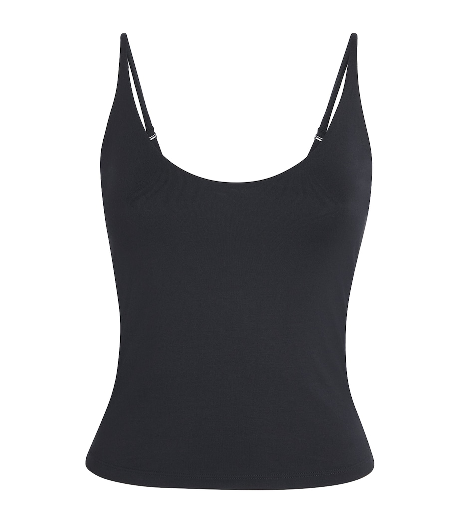 Skims Womens Smooth Layers Cami Top Obsidian Image 1