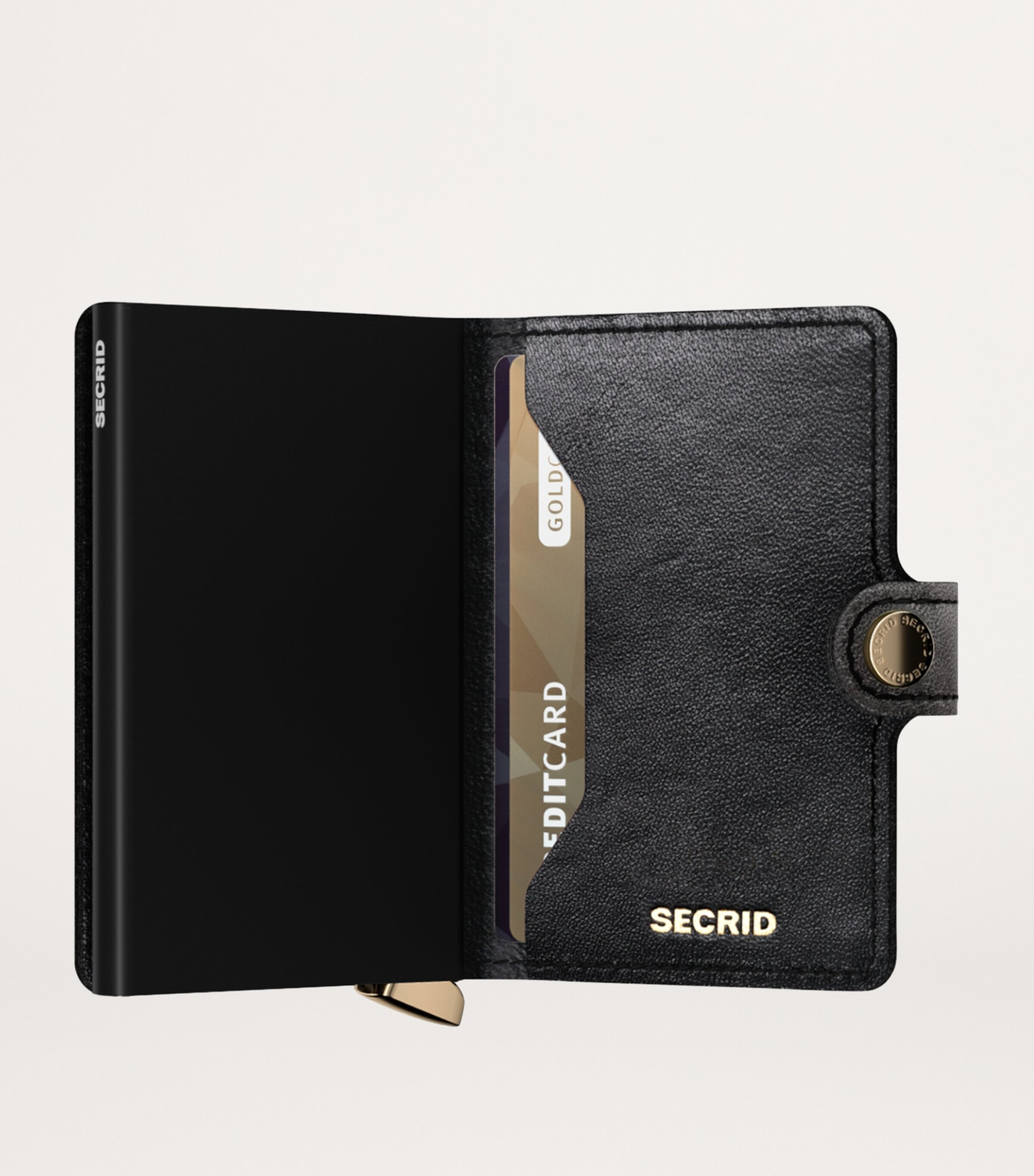 Leather Embossed Diamond Miniwallet BLACK Image 5