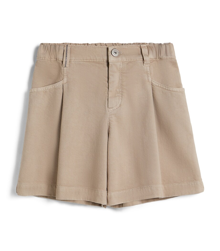 Brunello Cucinelli Kids Garment-Dyed Bermuda Shorts (4-6 Years) Image 1