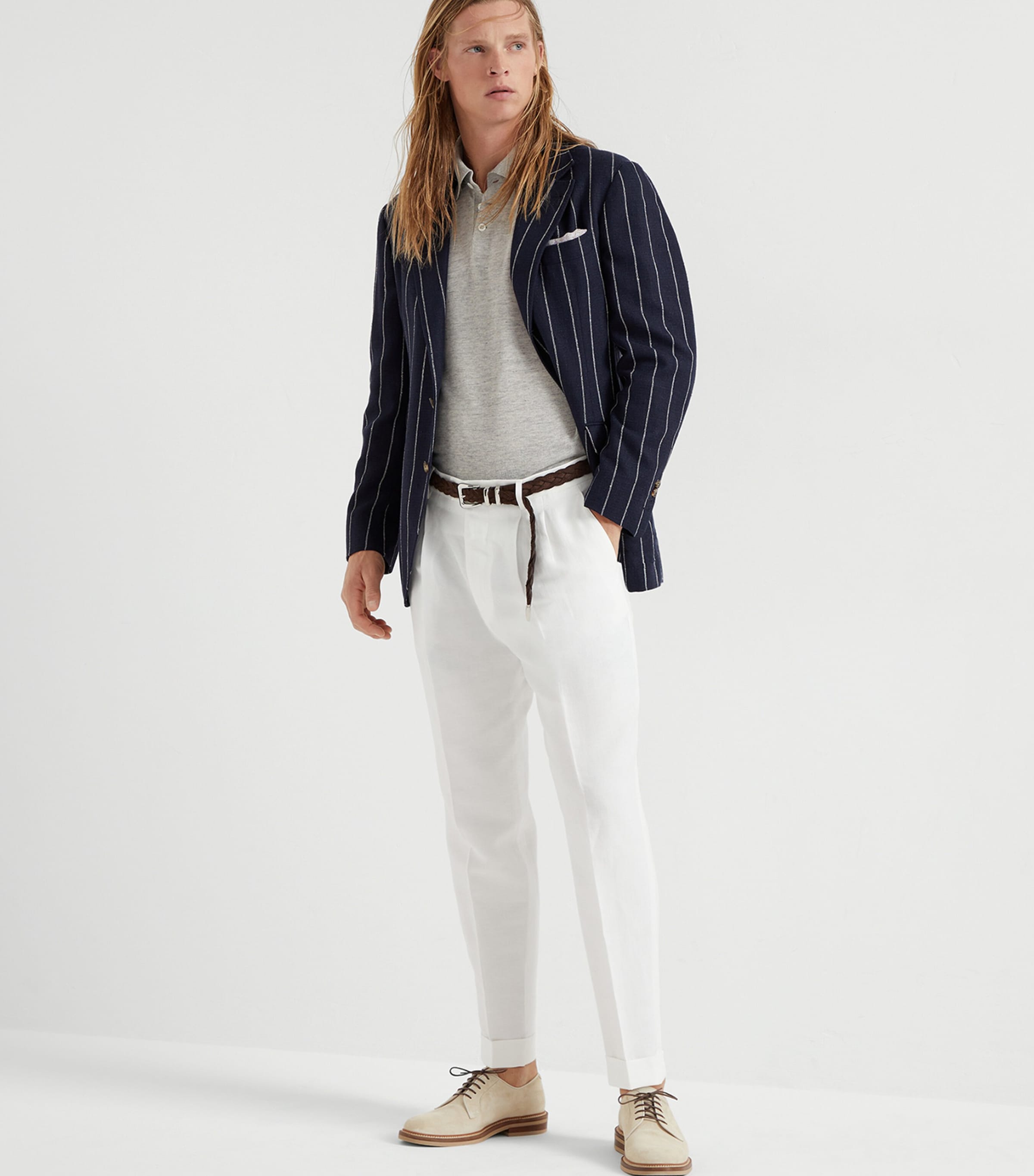 Brunello Cucinelli Linen-Cotton Leisure Trousers | Harrods US