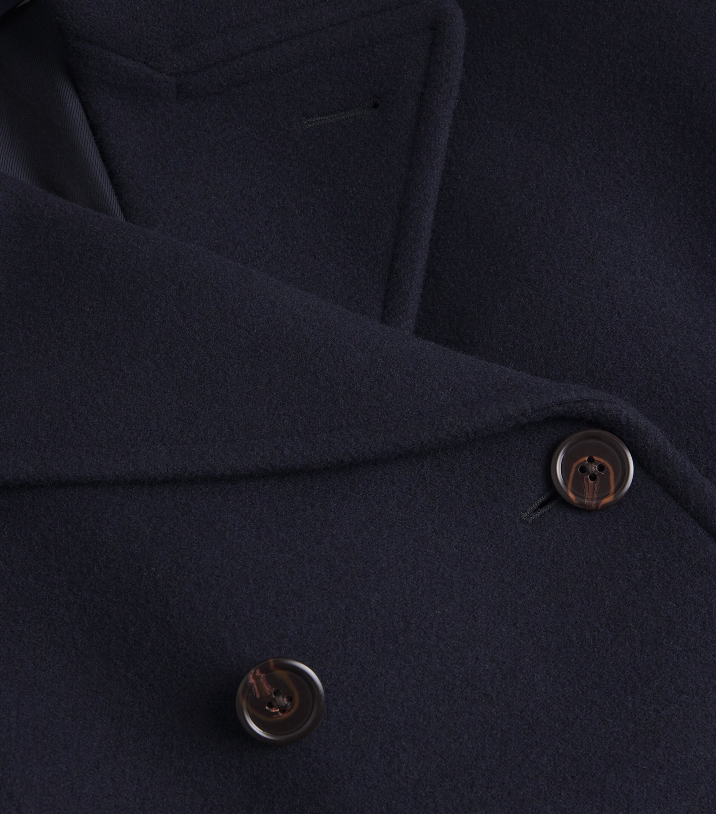 Polo Ralph Lauren Mens Wool-Blend Polo Soft Tailored Peacoat Navy Image 5