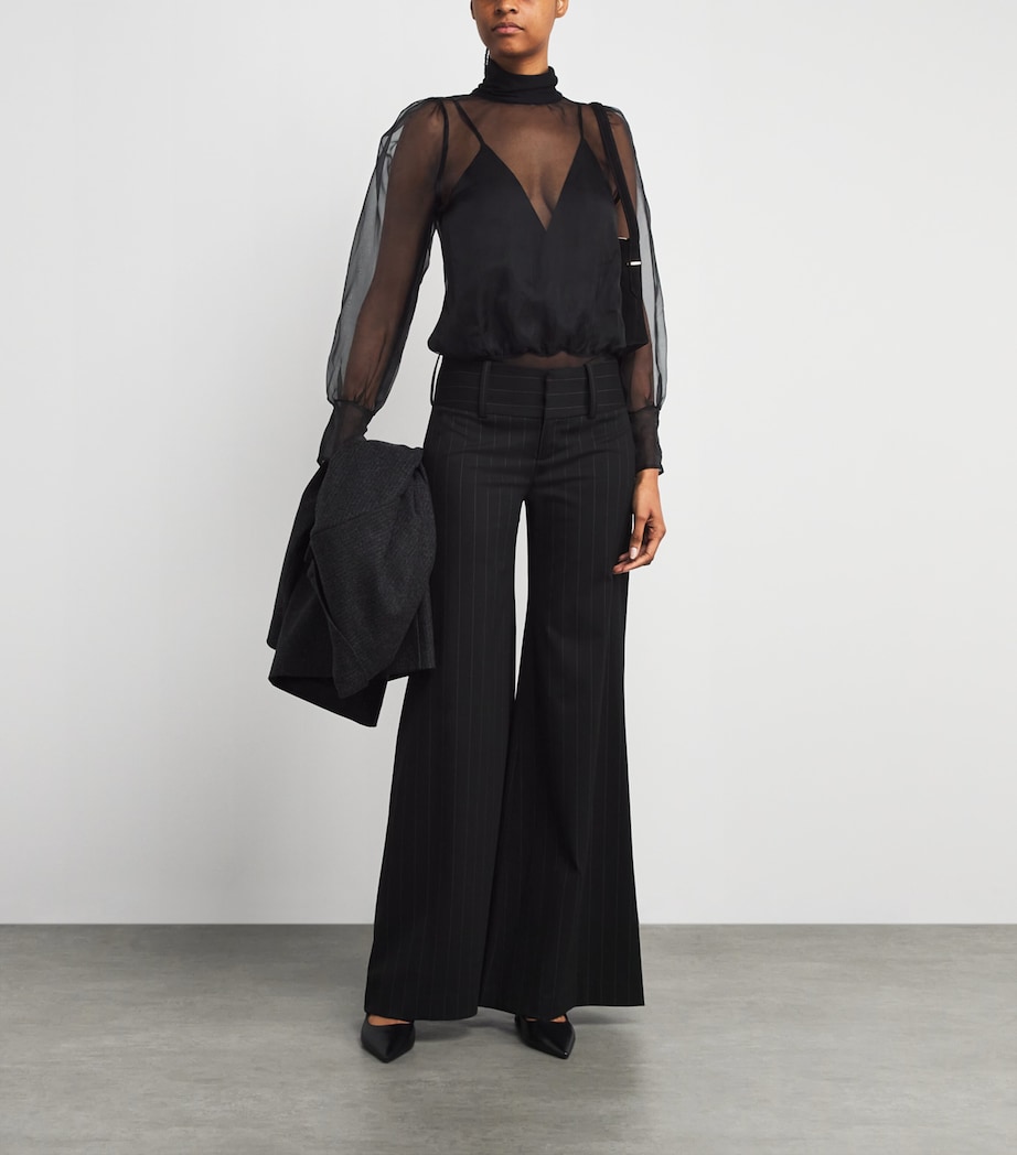 Silk Eternal Thong Bodysuit BLACK Image 2