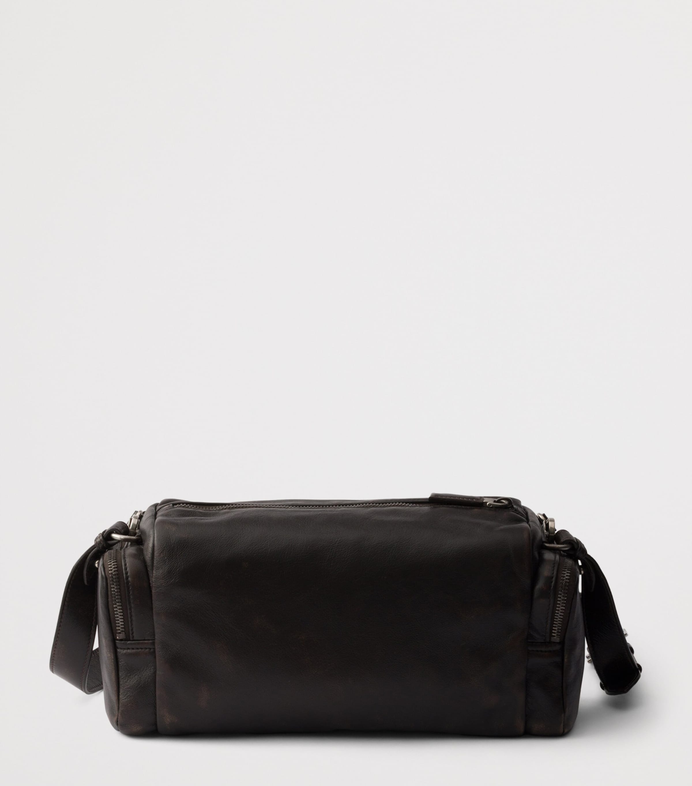 Prada Nappa Leather Shoulder Bag Brown Image 3