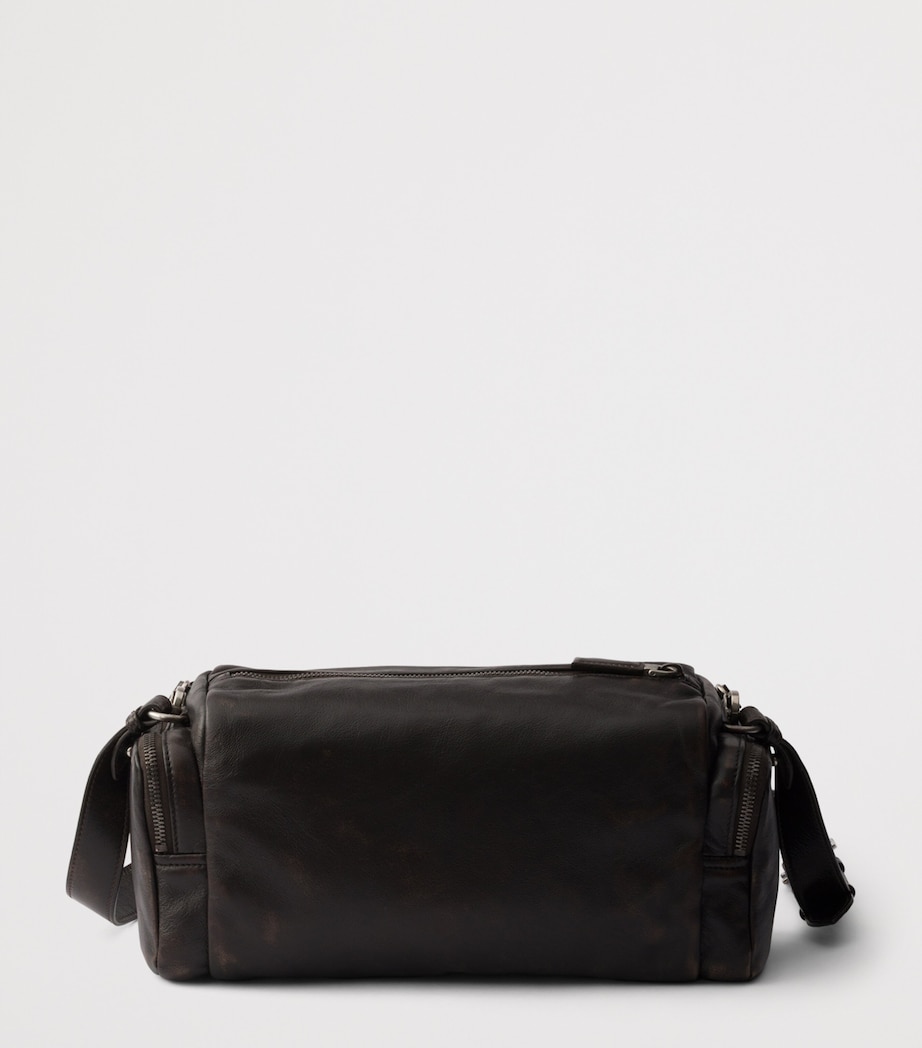 Prada Nappa Leather Shoulder Bag Brown Image 3