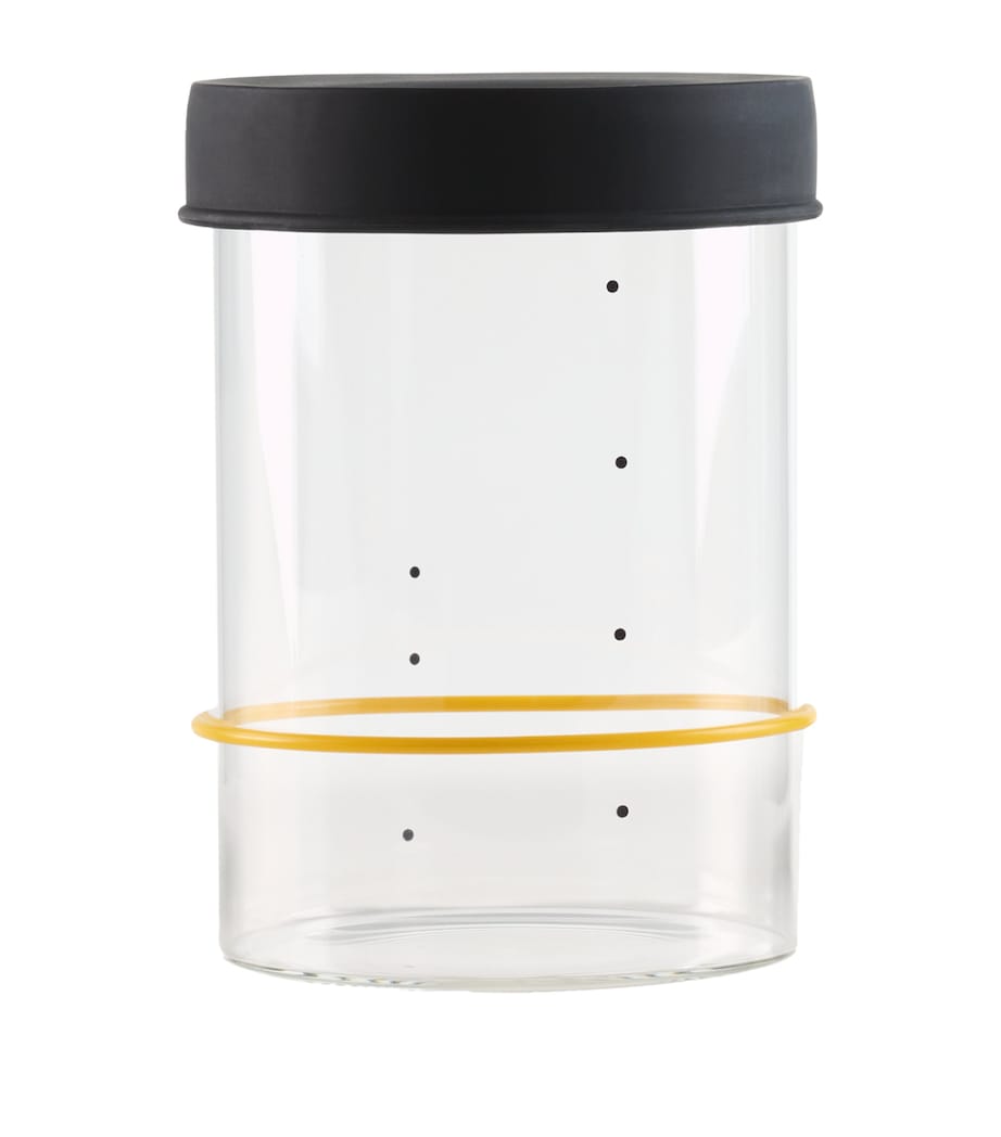 Glass Sourdough Quart Starter Jar (1L) BLACK Image 1