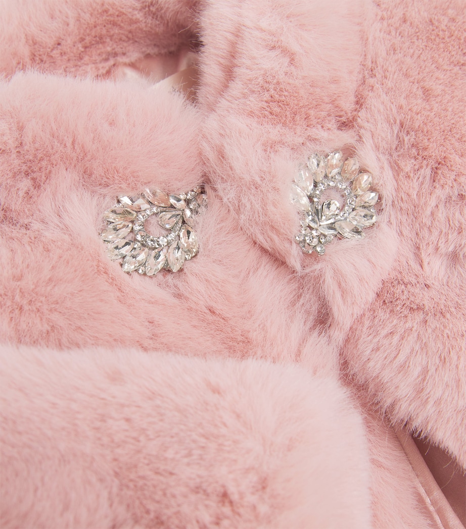 Faux Fur Promenade Jacket (2-11 Years) FAIRY FLOSS Image 3