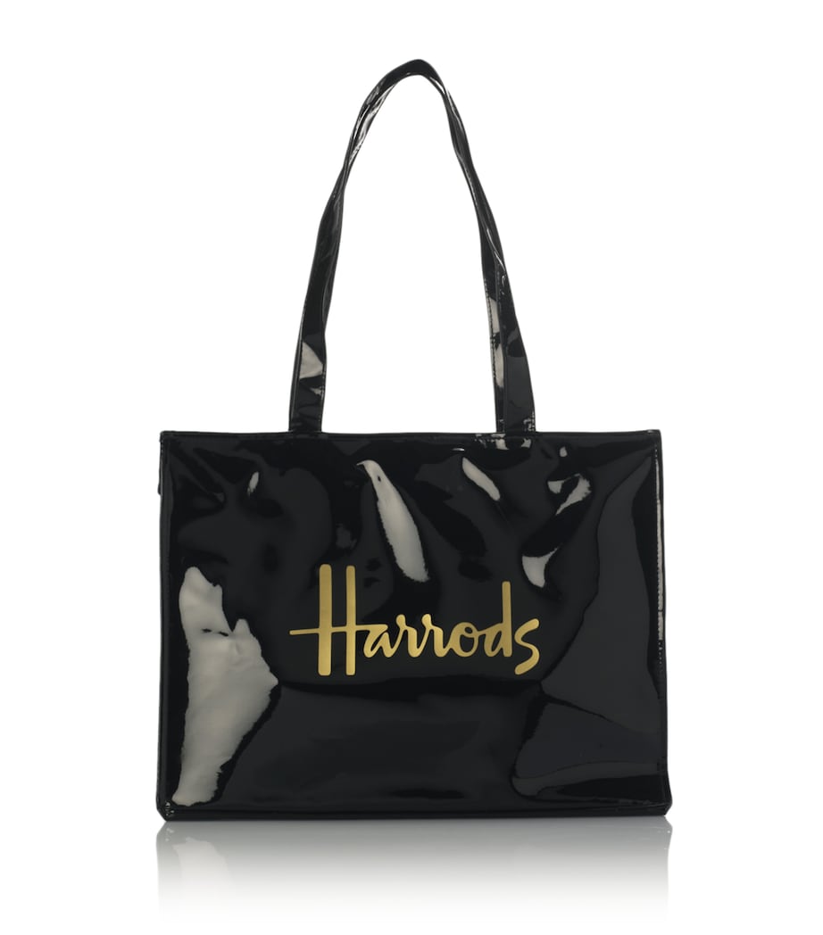 Harrods Logo Tote Bag Black Image 1