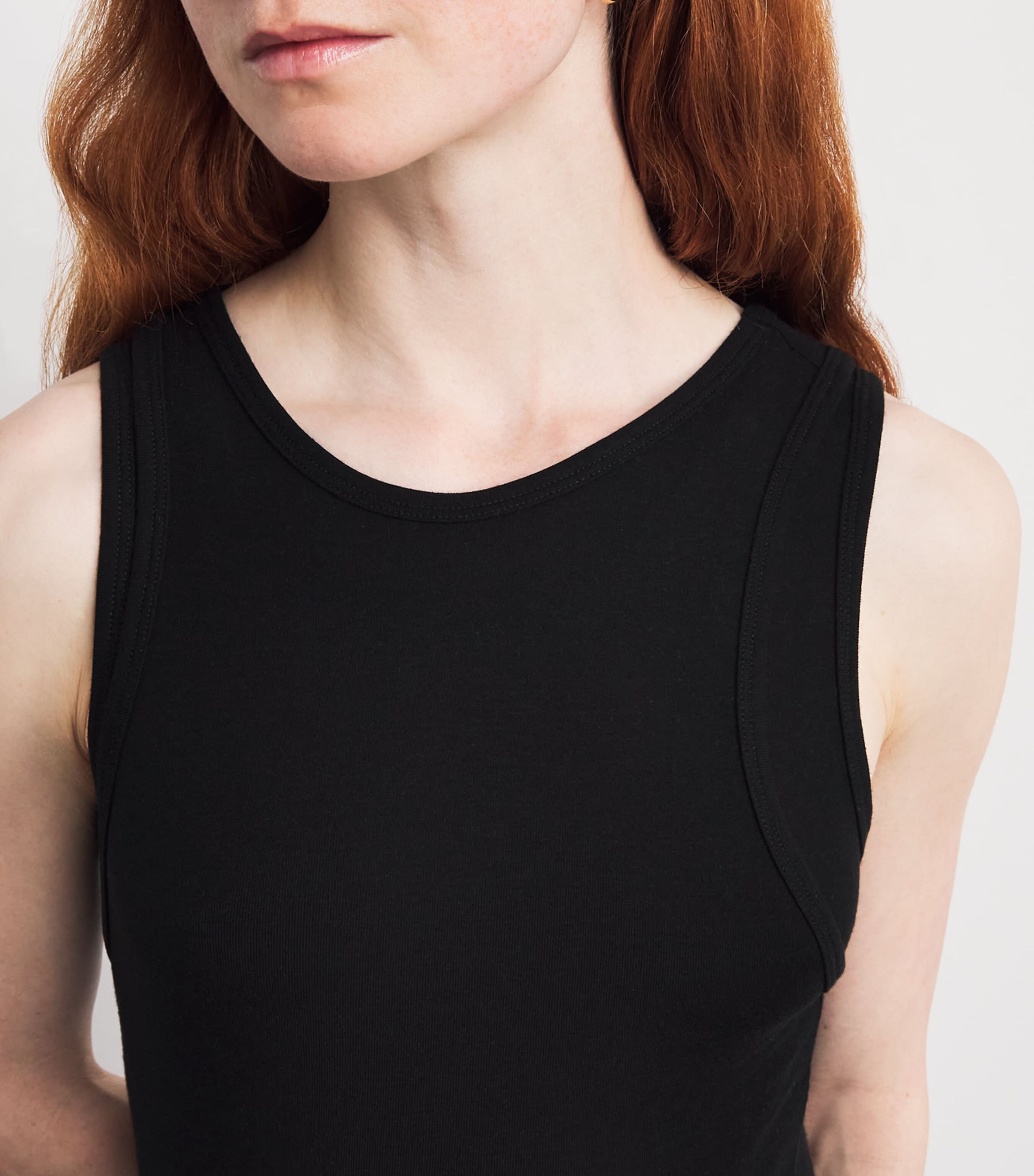 AGOLDE Womens Finch Tank Top Black Image 3