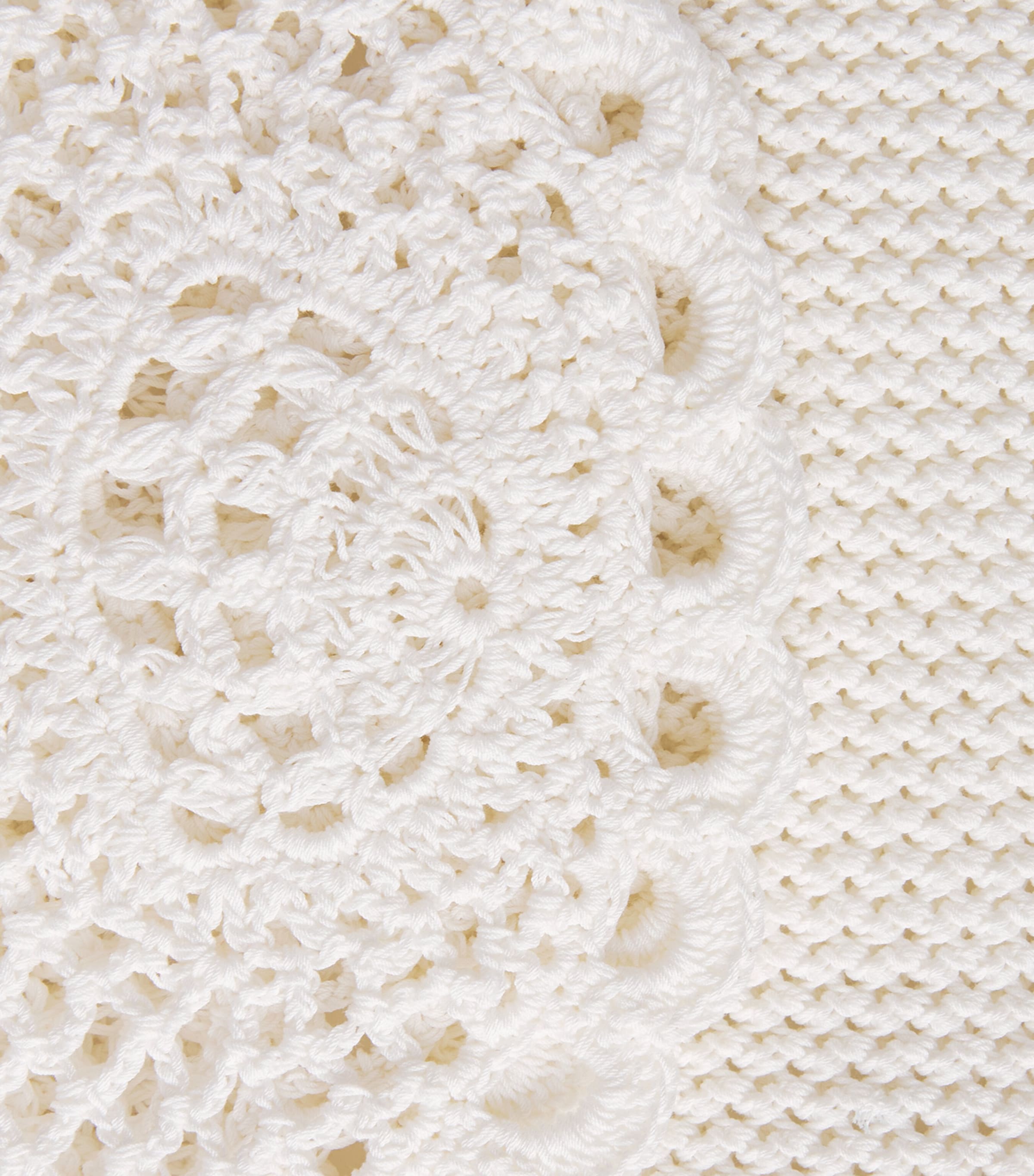 Erdem Womens Cotton Crochet Maxi Dress Ivory Image 6