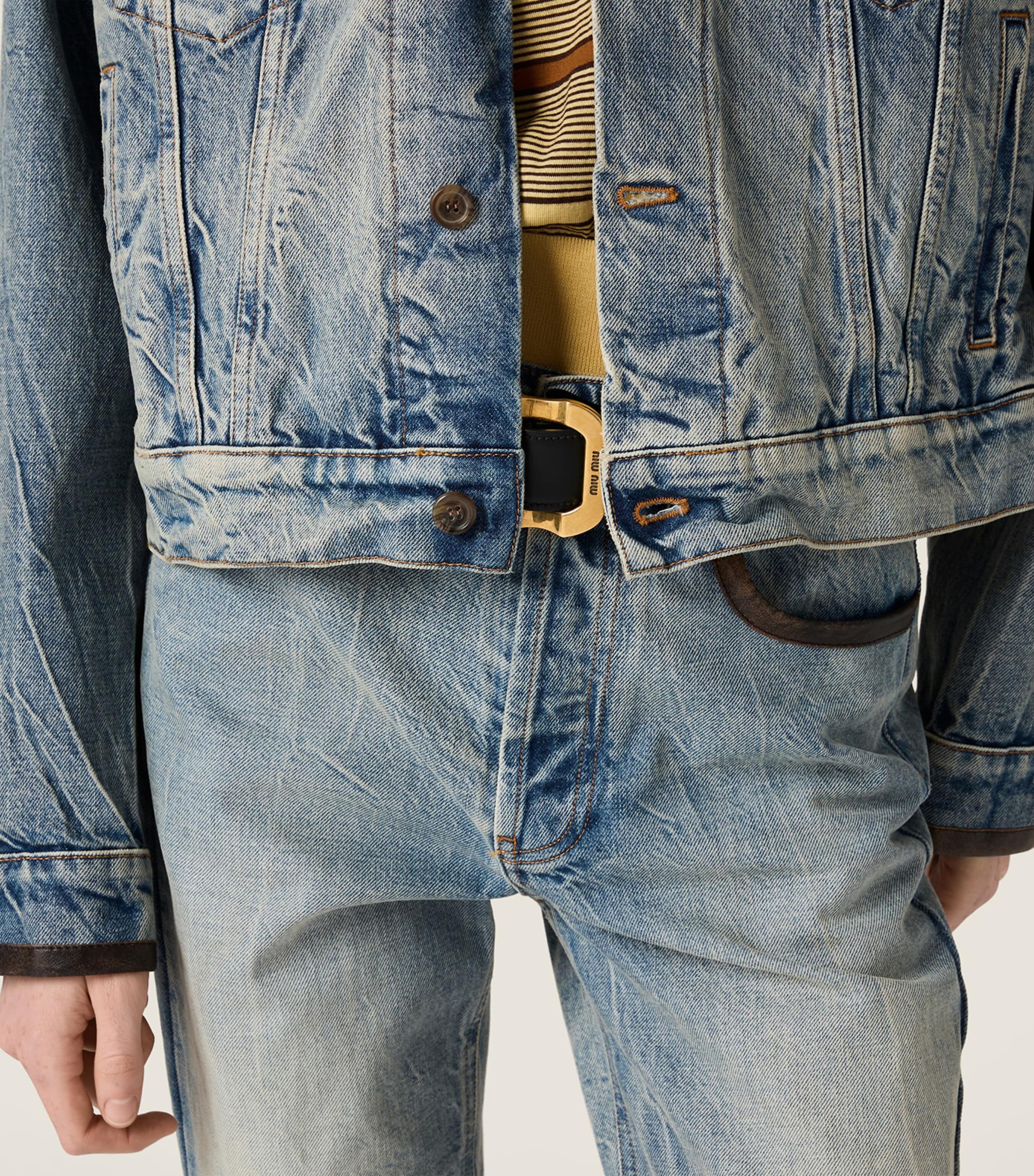 Denim Blouson Jacket F0076 Image 5