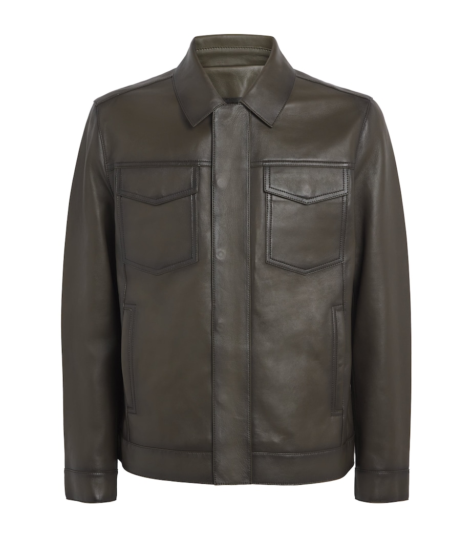 Patina Leather Jacket A8190 CANOPEE Image 1