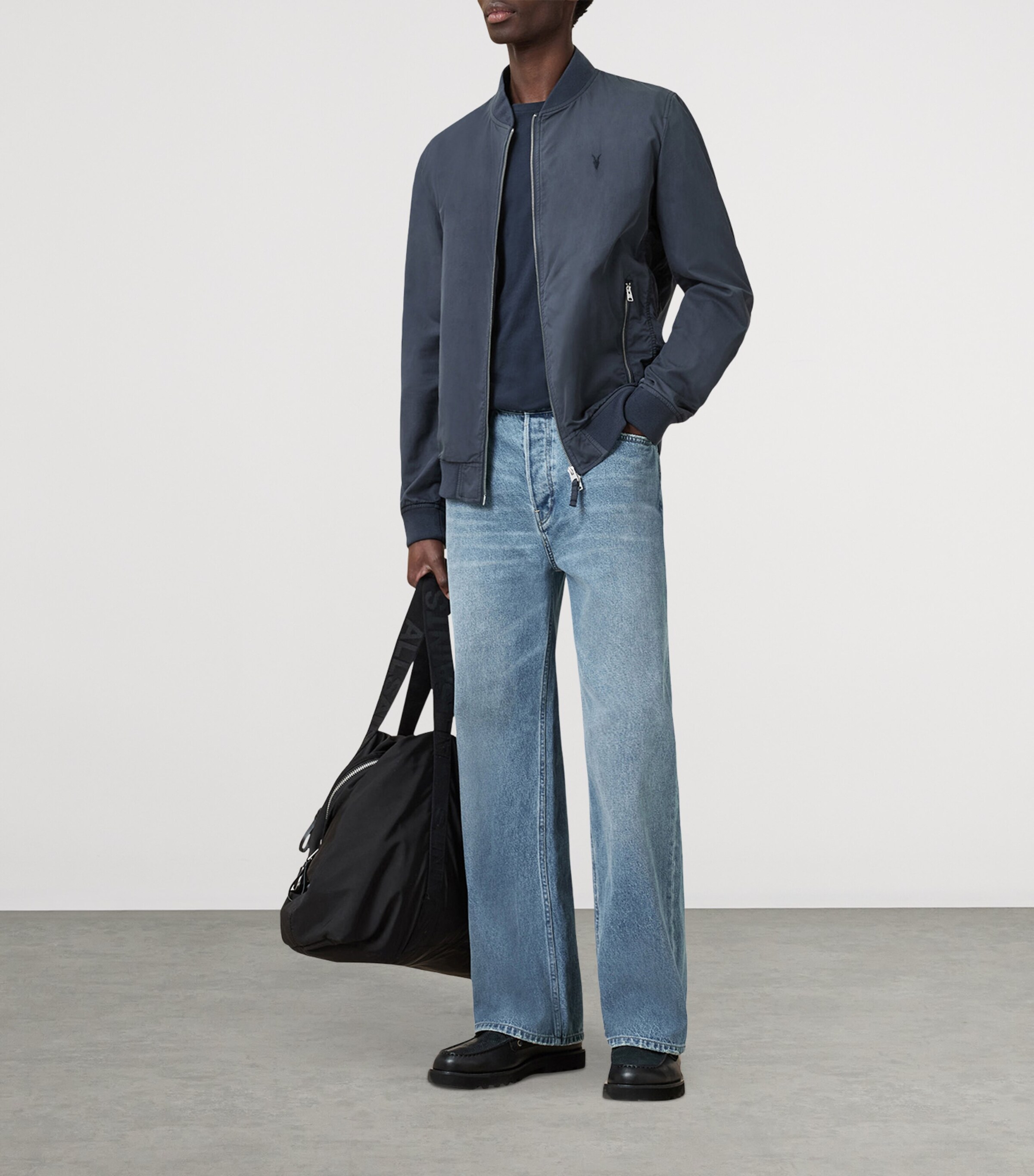 Organic Cotton Tonic T-Shirt NAVY BLUE Image 3