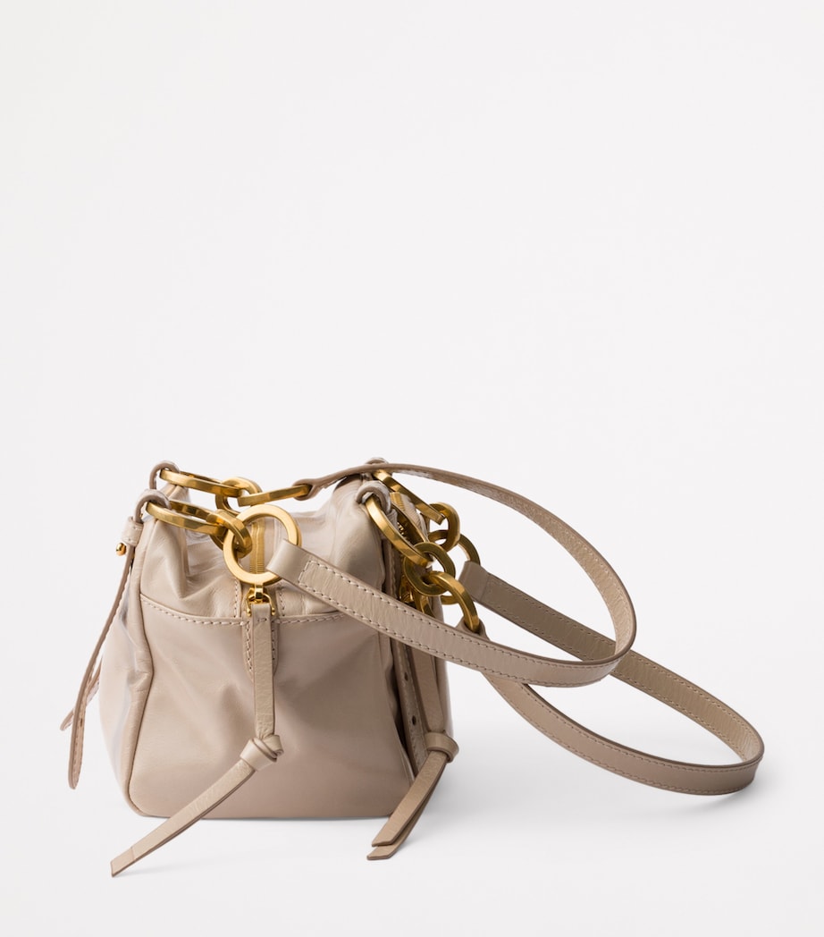 Mini Leather Dangle Top-Handle Bag F0236 Image 5