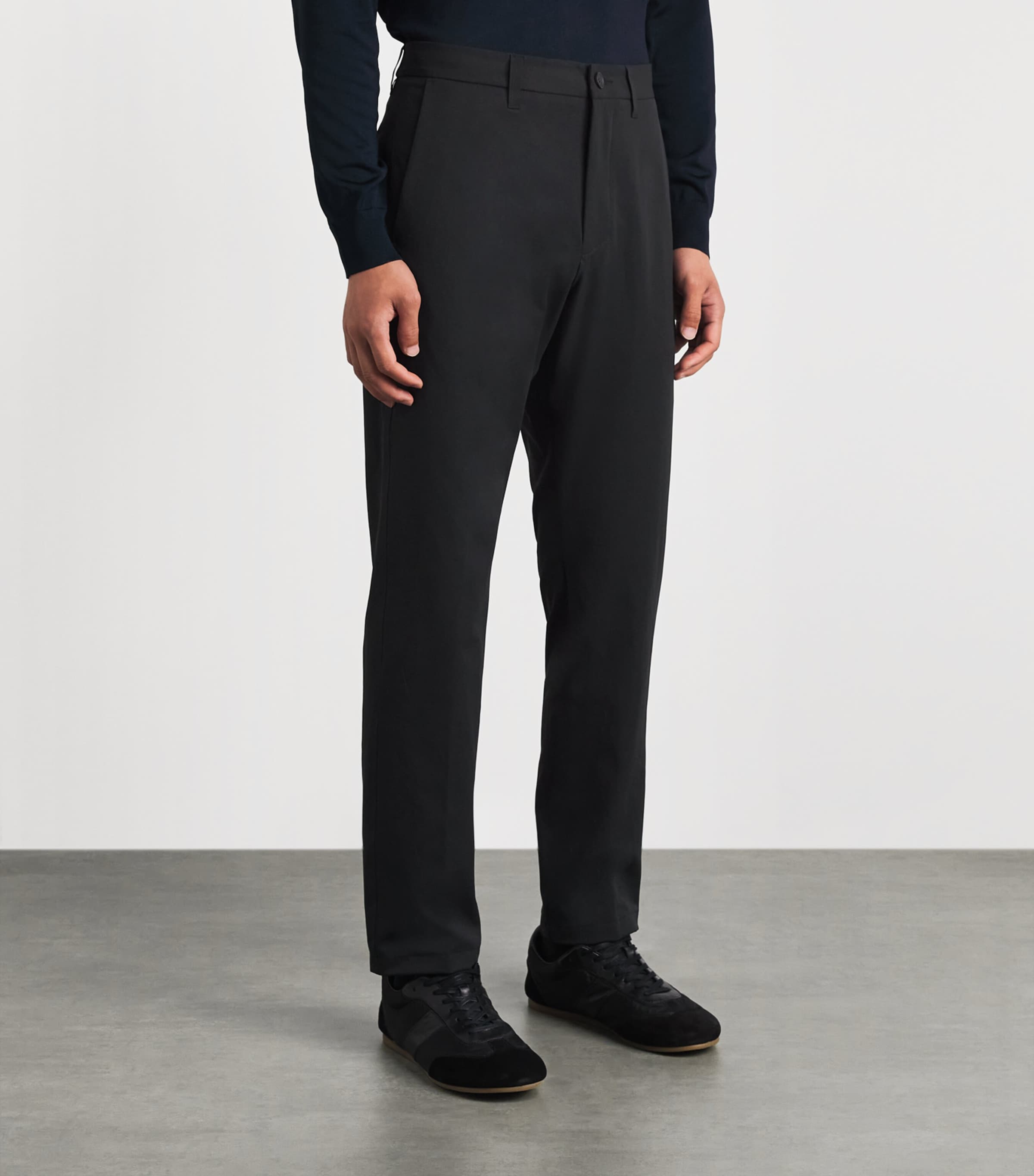 BOSS Mens Commuter Slim Chinos Black Image 4