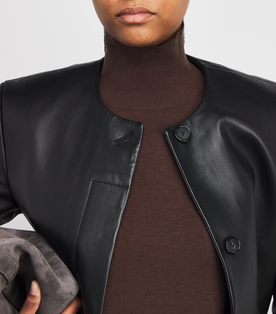 Silk-Wool Rollneck Sweater CHOCOLATE Image 6