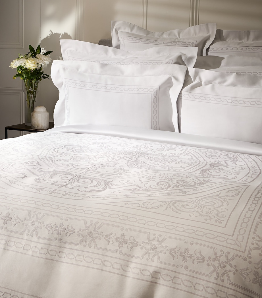 Versailles Super King Duvet Cover (260cm x 220cm) PERLE Image 2